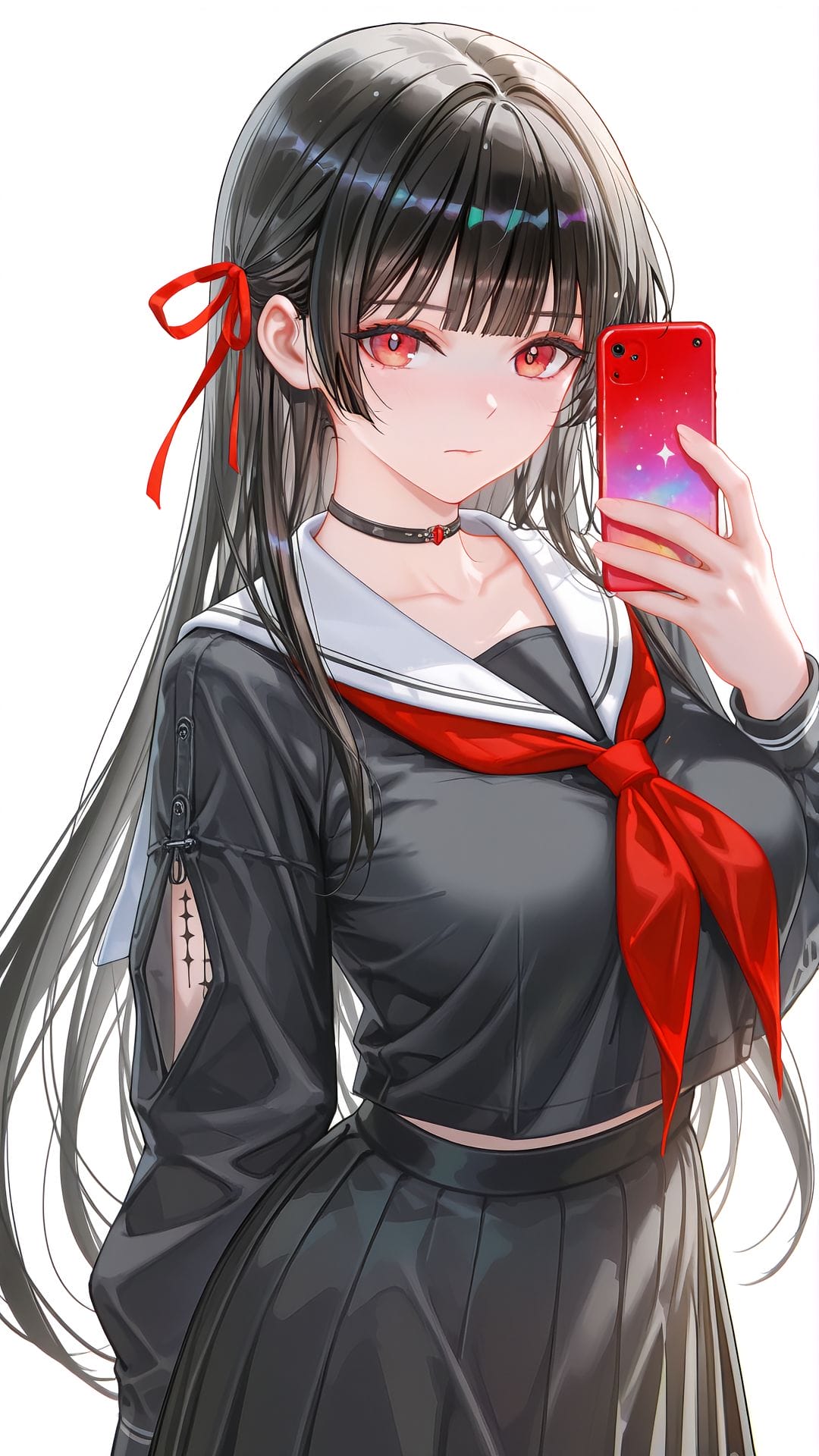 鸣潮 千咲 ai绘画 高清壁纸 二次元少女