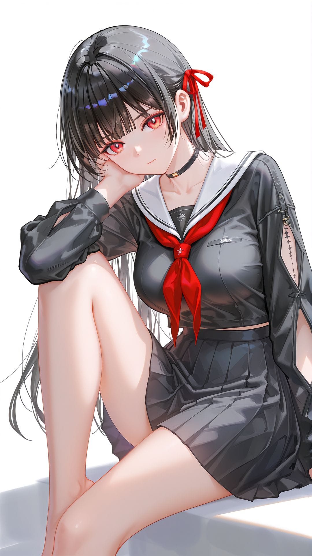 鸣潮 千咲 ai绘画 高清壁纸 二次元少女