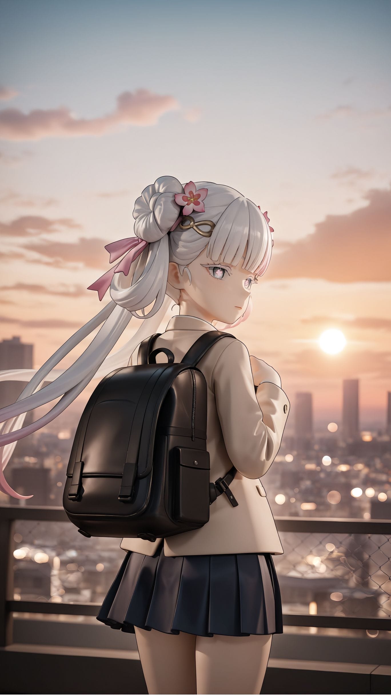 小小个的今汐也是个学生啦，萝莉 游戏角色少女壁纸