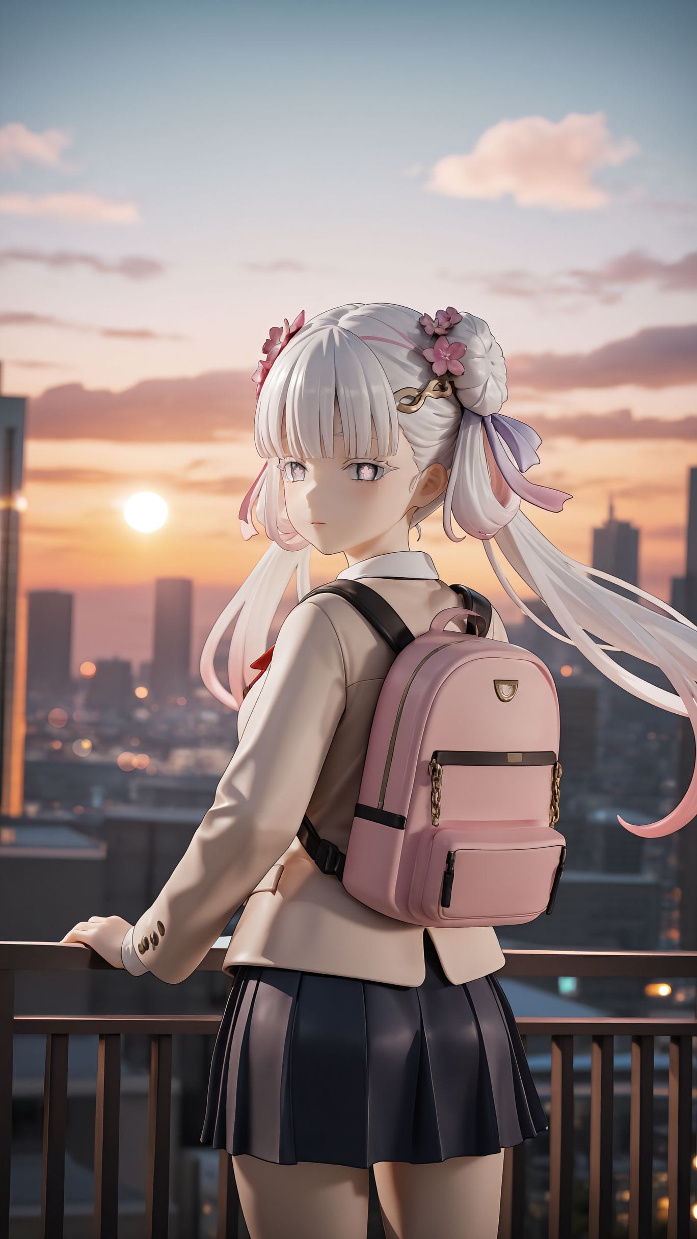 小小个的今汐也是个学生啦，萝莉 游戏角色少女壁纸