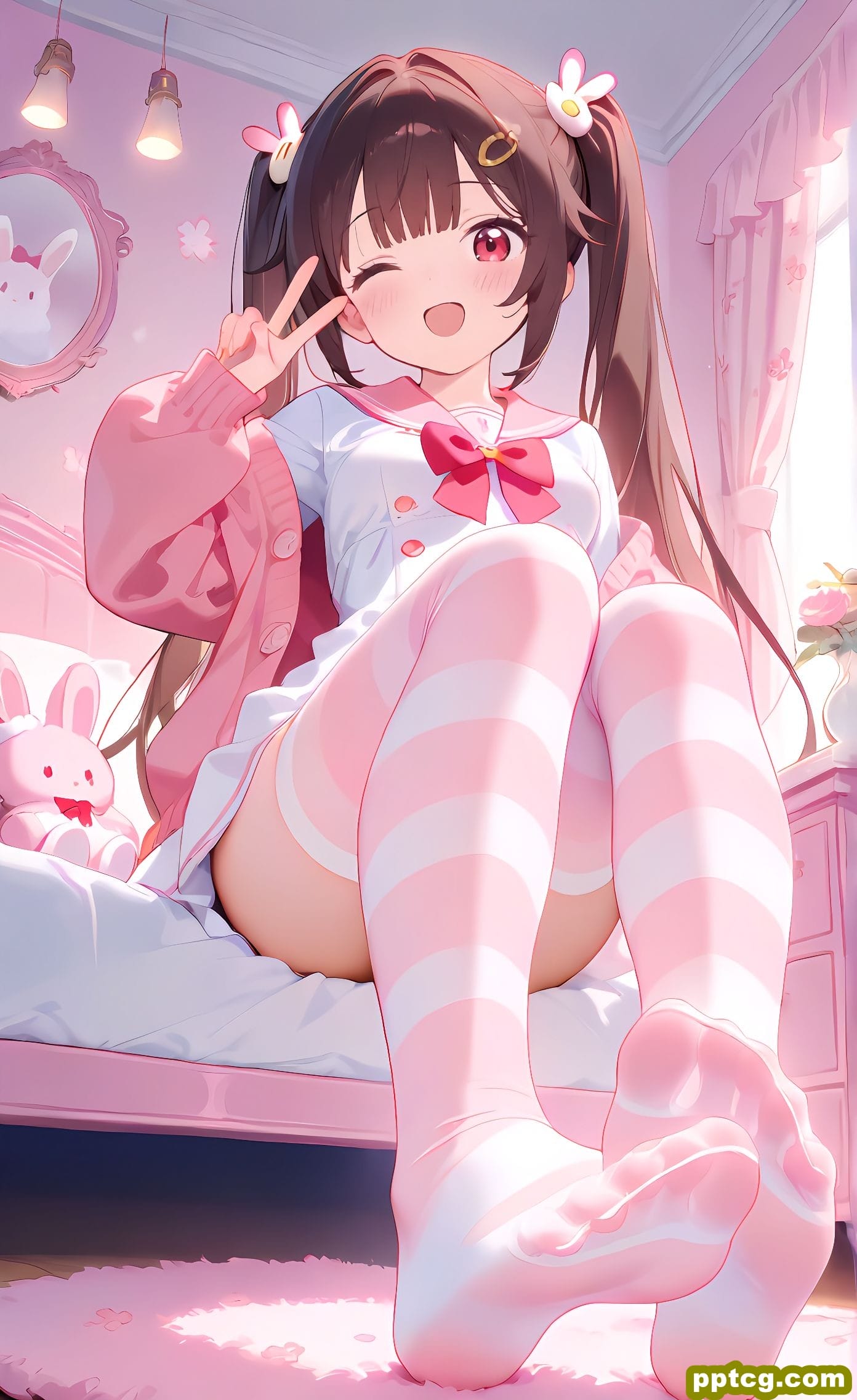 二次元 美图壁纸 萝莉少女 粉色系