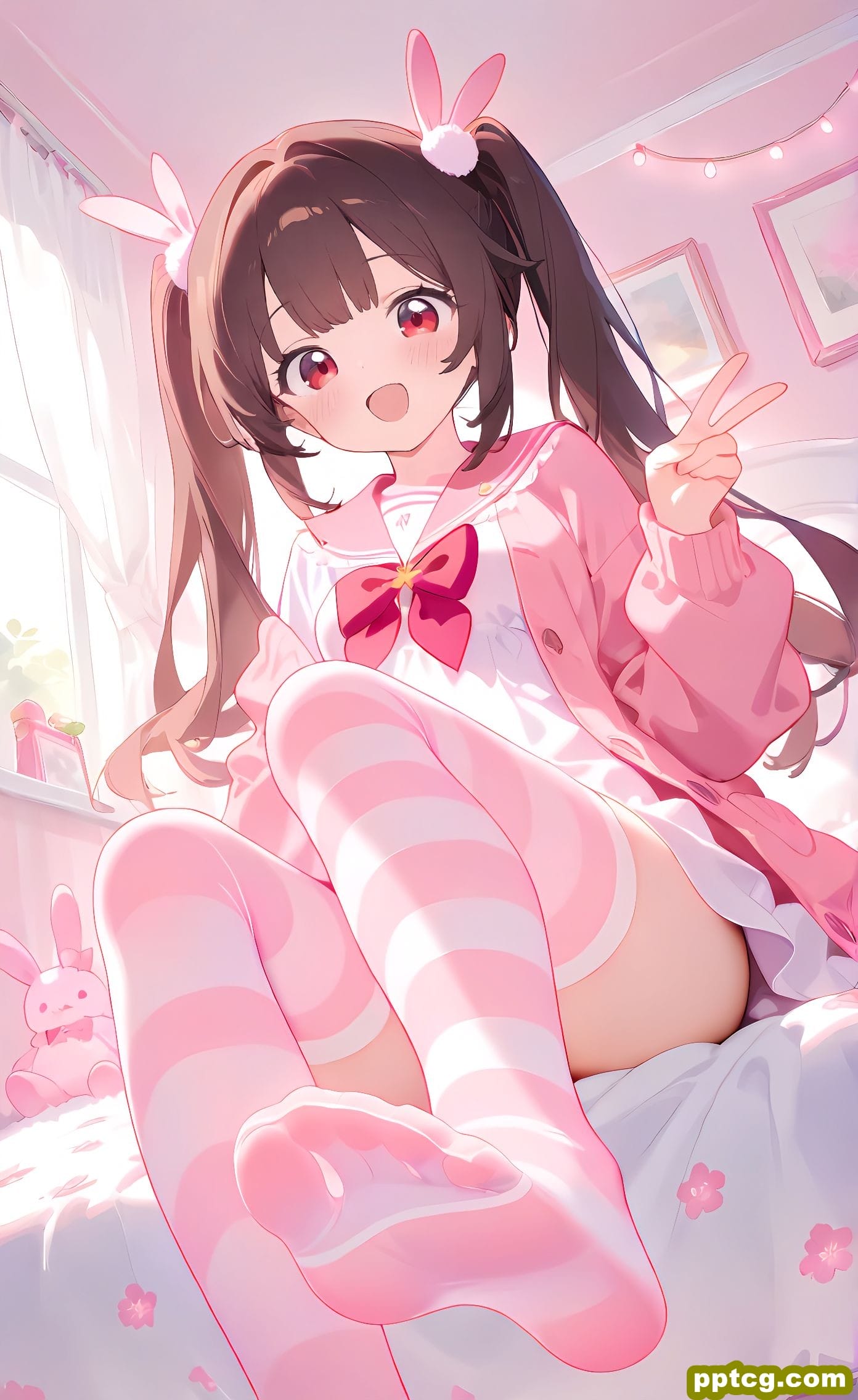 二次元 美图壁纸 萝莉少女 粉色系