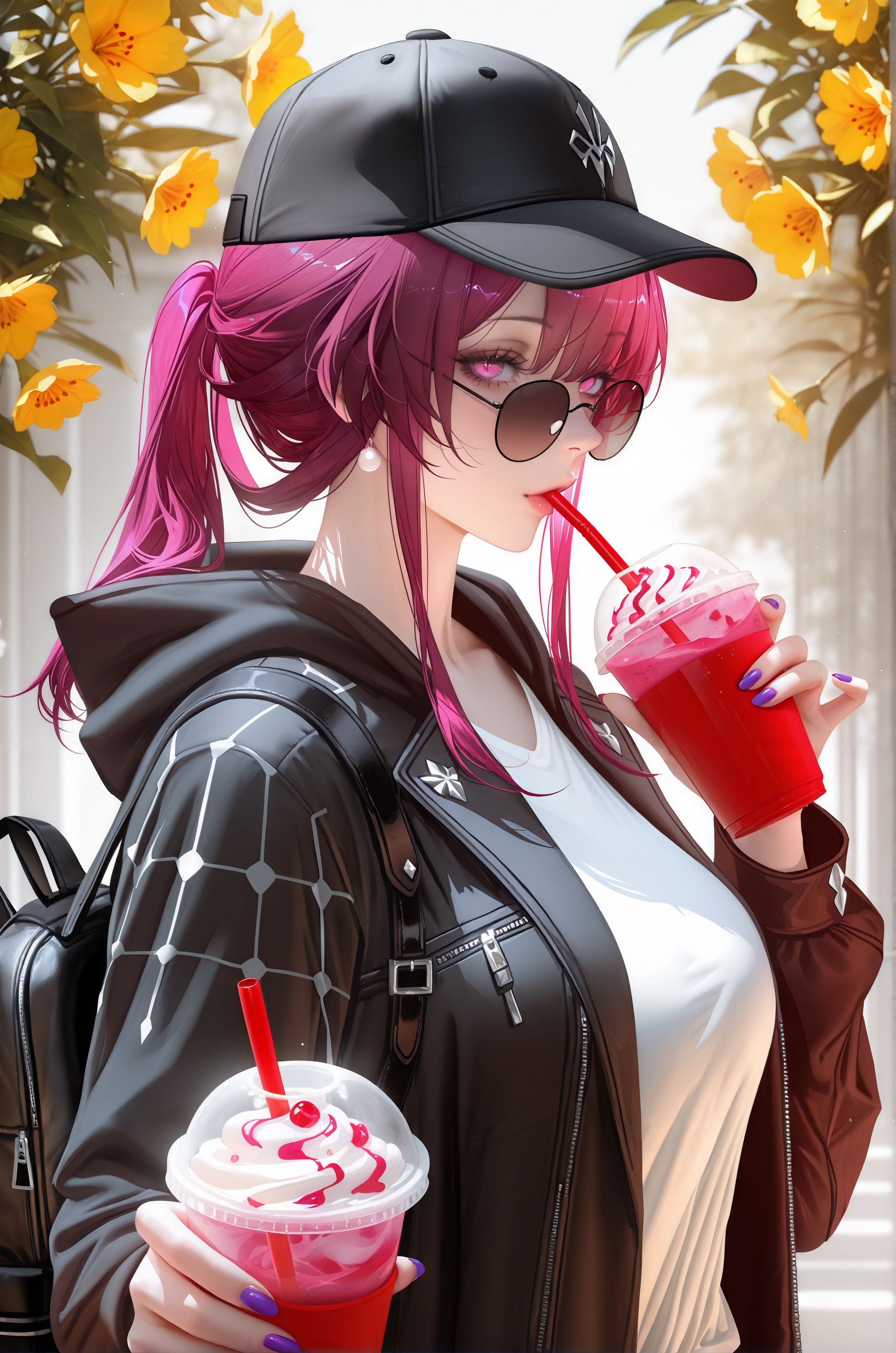 多买了一杯，请你喝。星穹铁道 布洛妮娅 卡芙卡 二次元-皮皮兔动漫