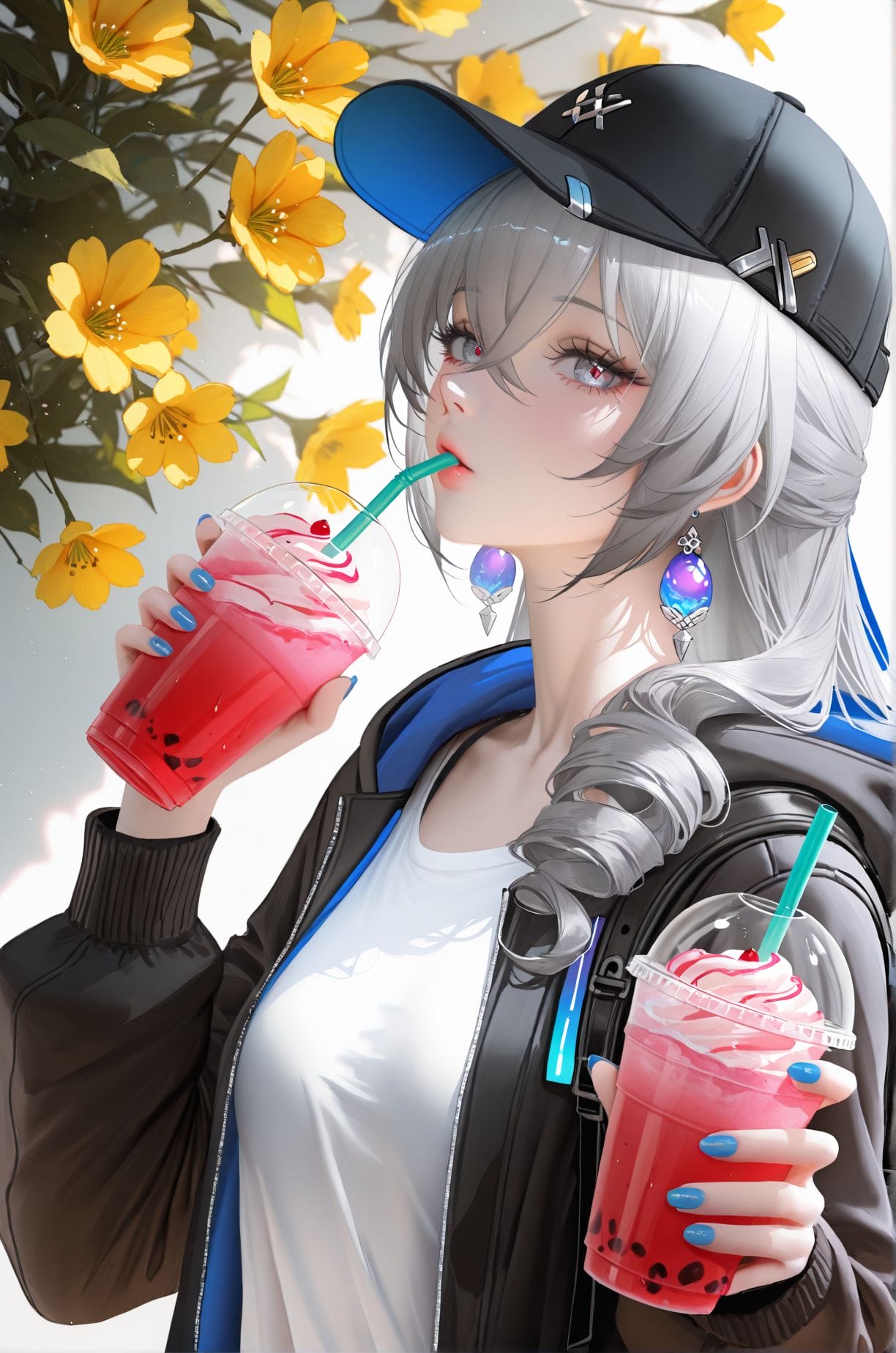 多买了一杯，请你喝。星穹铁道 布洛妮娅 卡芙卡 二次元