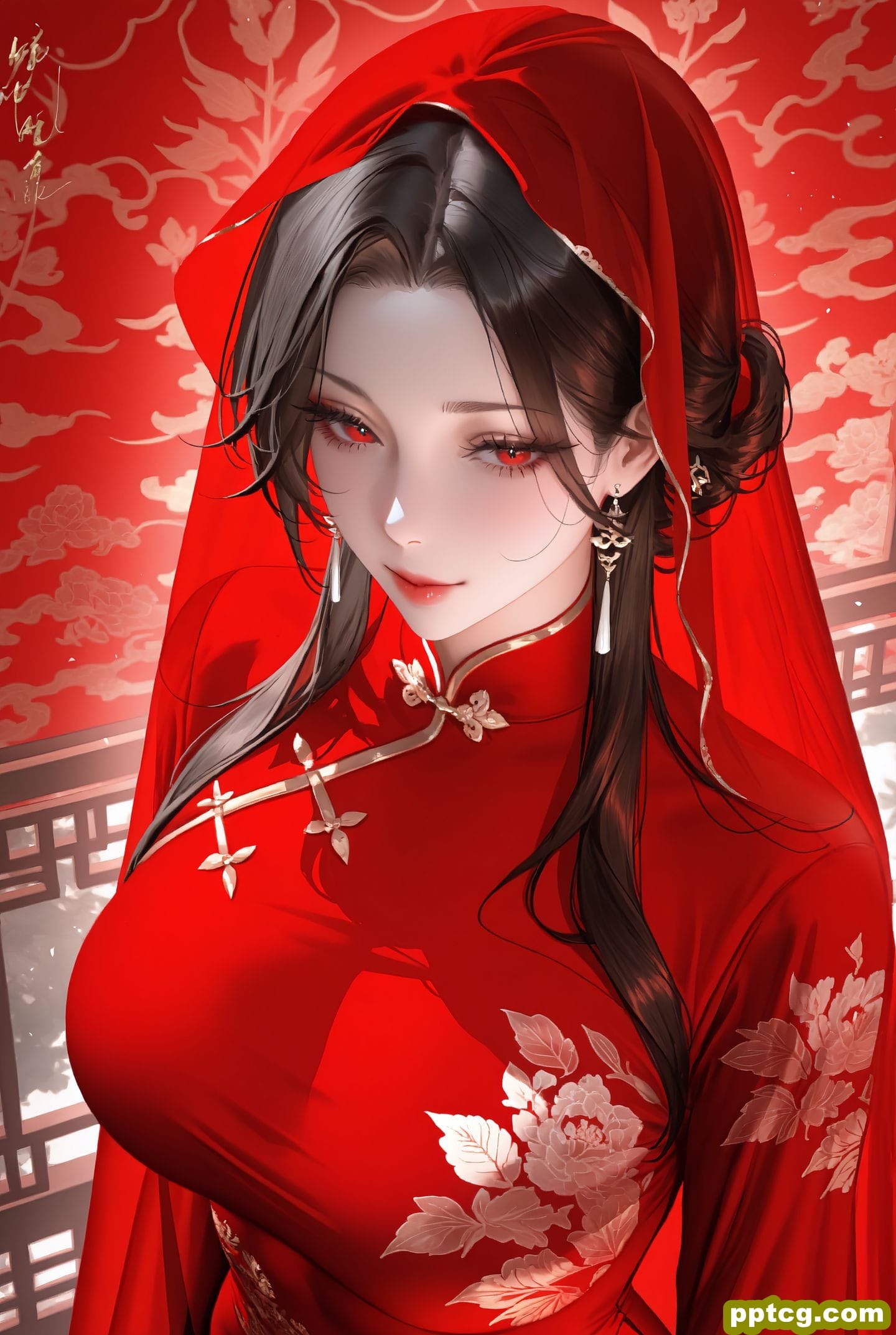 美佳人 红嫁衣 二次元 古风美人 ai绘画生成