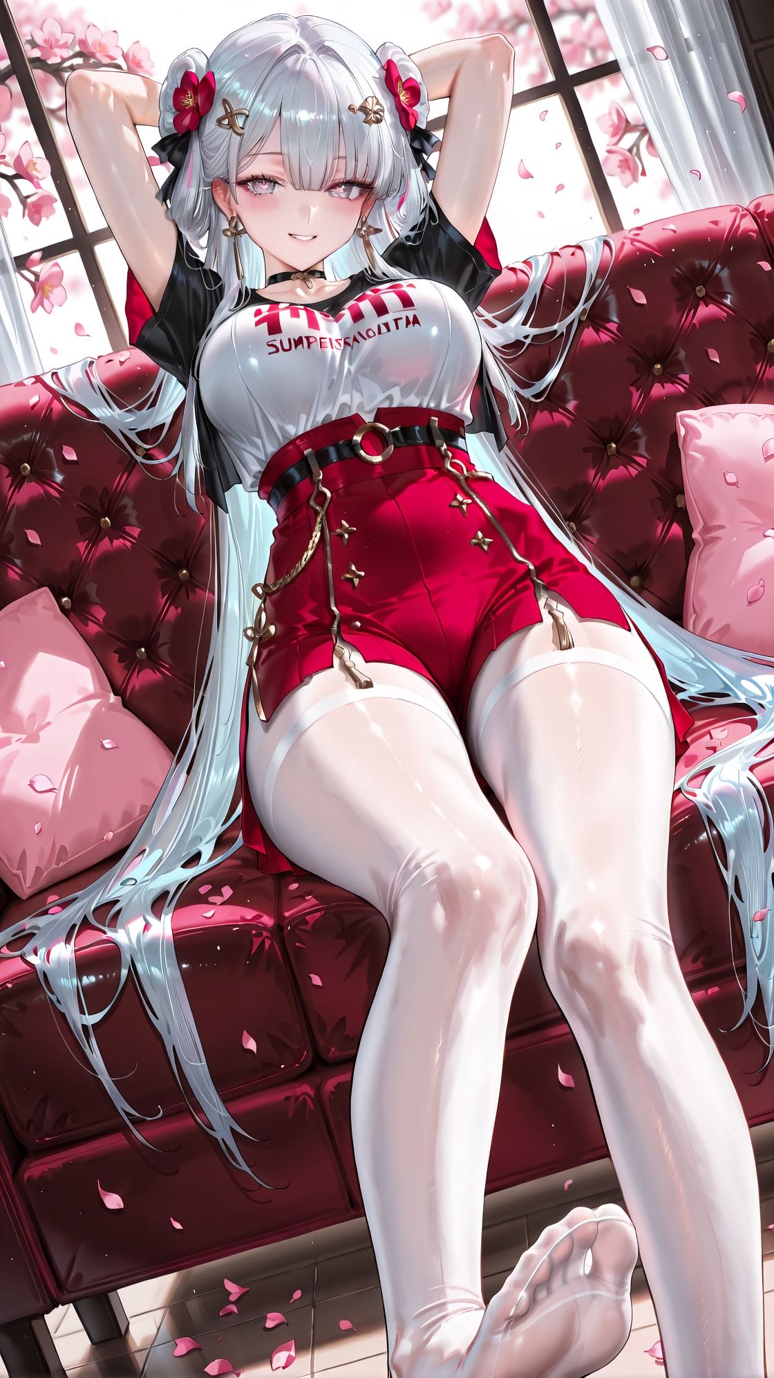 【鸣潮 今汐】沙发 丝袜 游戏少女角色 超清图片壁纸-皮皮兔动漫