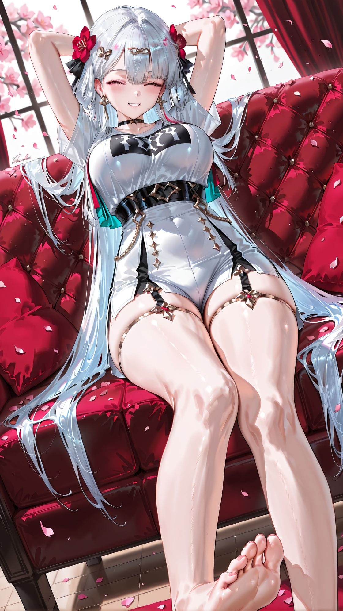 【鸣潮 今汐】沙发 丝袜 游戏少女角色 超清图片壁纸