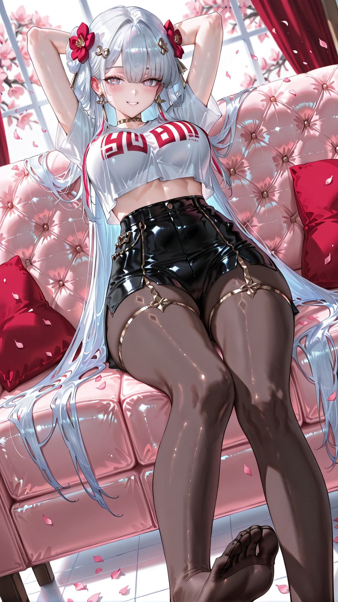 【鸣潮 今汐】沙发 丝袜 游戏少女角色 超清图片壁纸