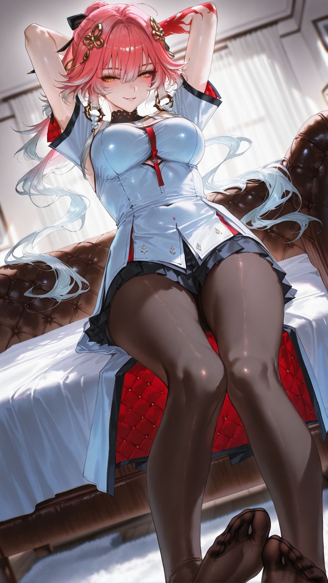 【鸣潮 长离】二次元游戏少女 手机超清背景图片 大美腿