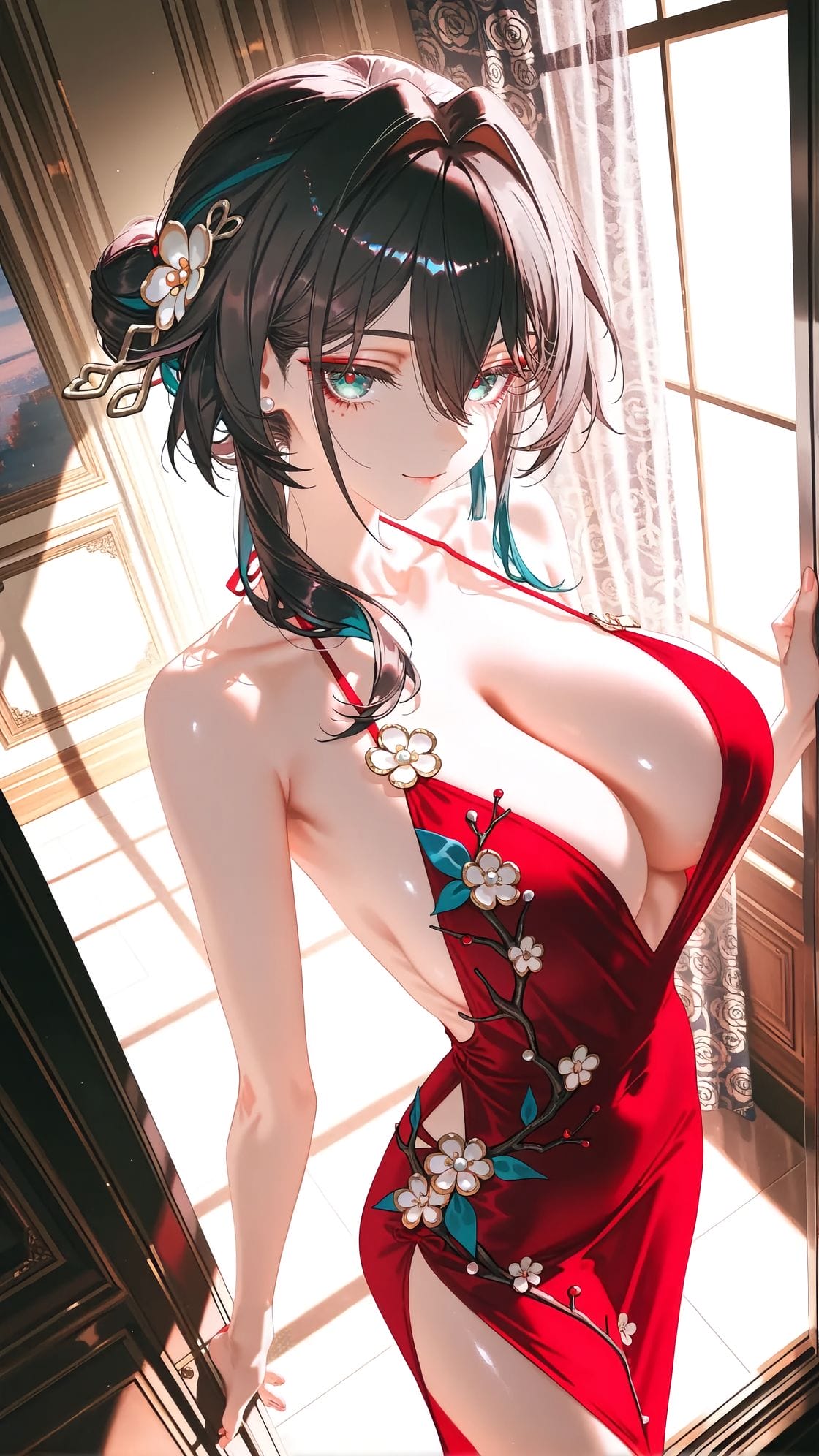 【崩坏星穹铁道】阮梅 红色旗袍礼服 美翻了