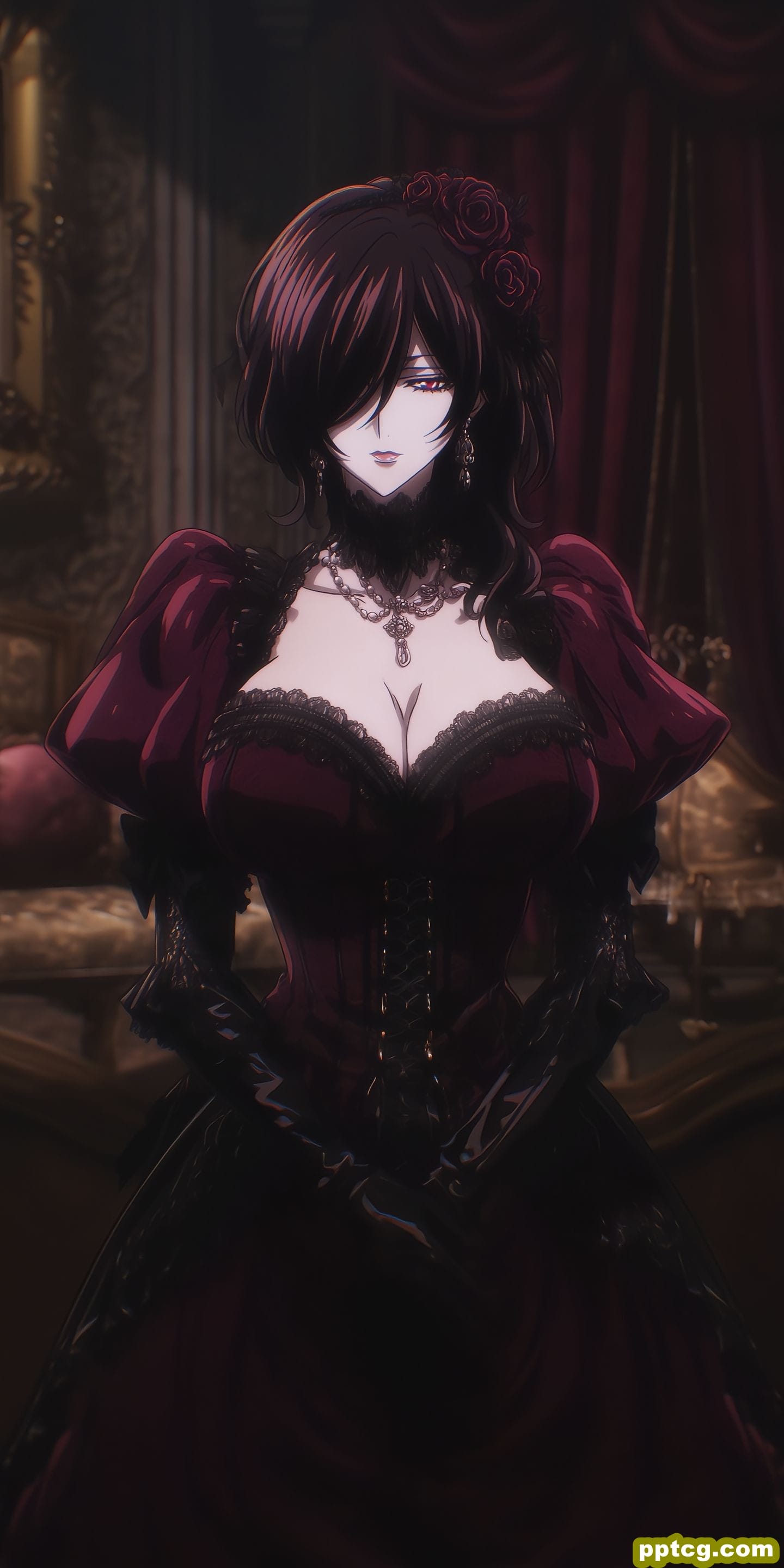 宅邸 暗黑系 恶女 哥特风 日漫-皮皮兔动漫