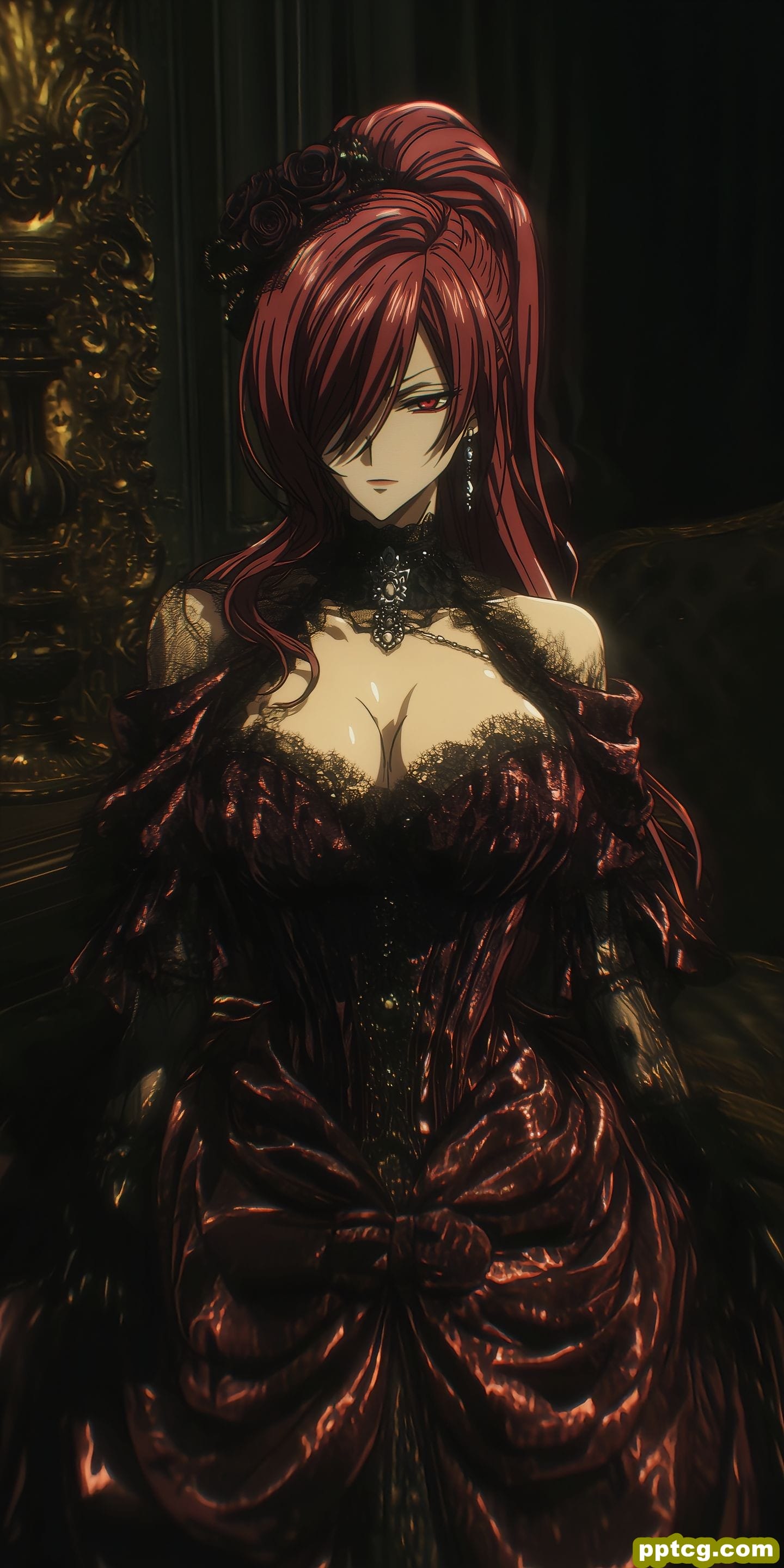 宅邸 暗黑系 恶女 哥特风 日漫