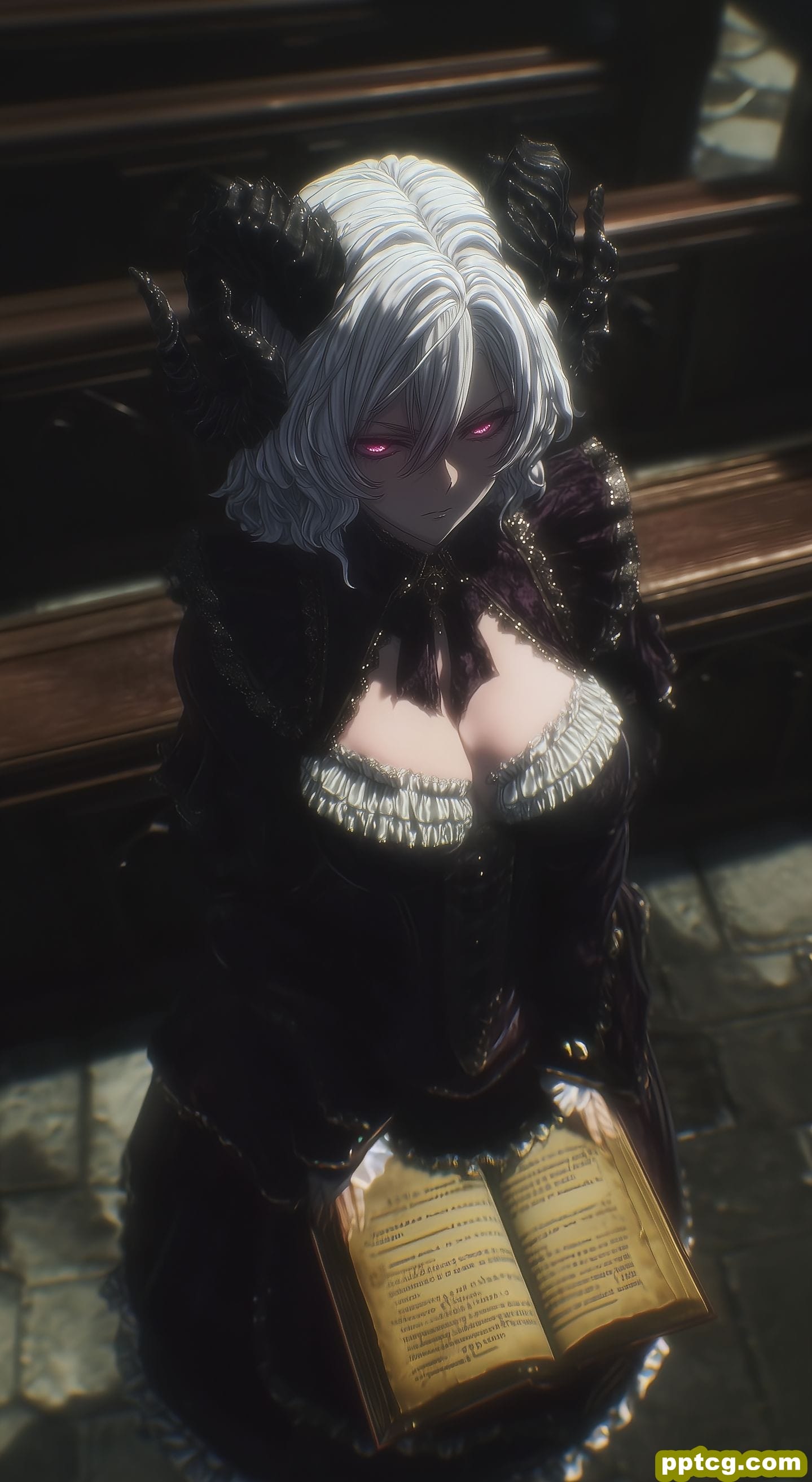 宅邸 暗黑系 恶女 哥特风 日漫