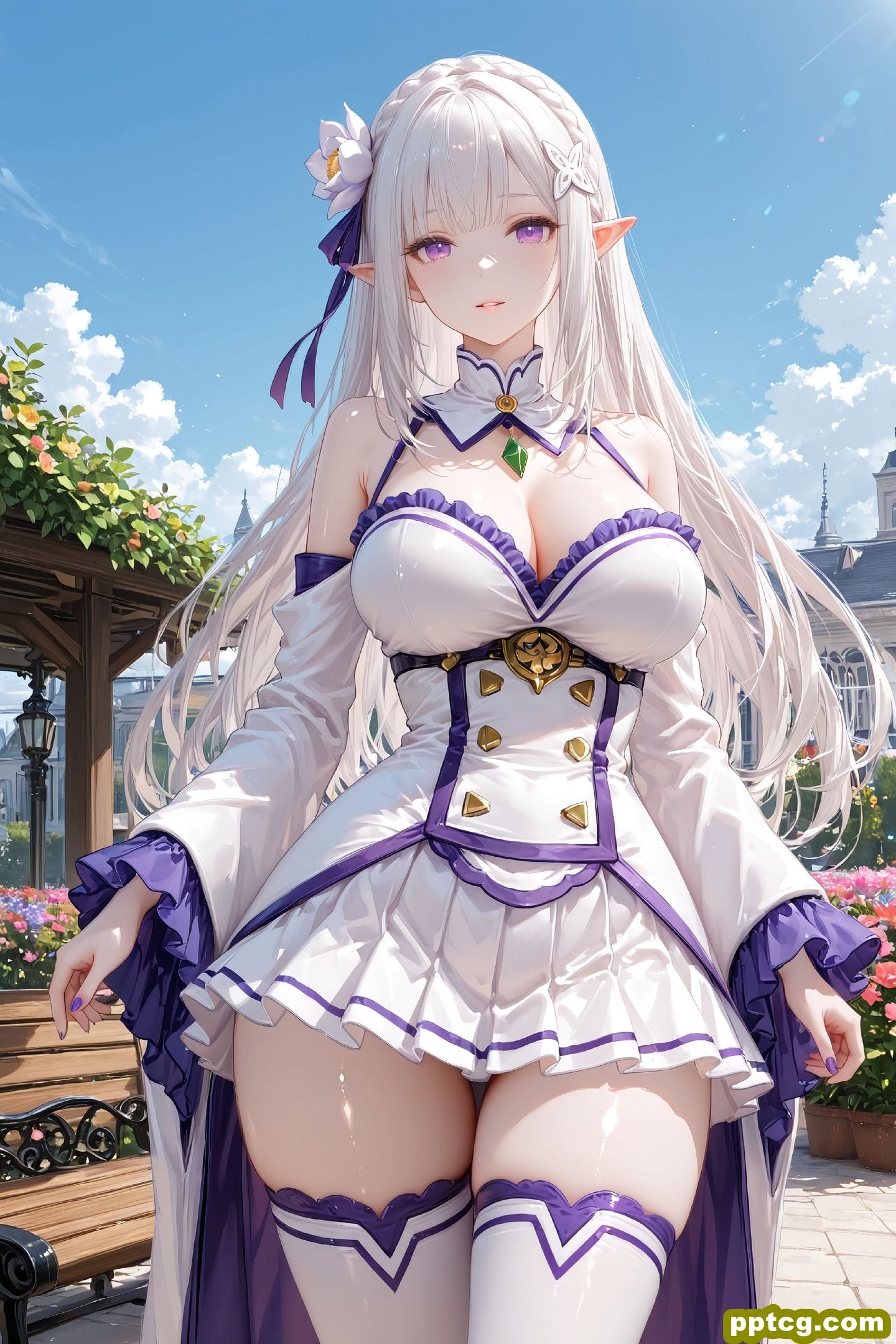 二次元少女美图 从零开始的异世界生活 艾米莉亚-皮皮兔动漫