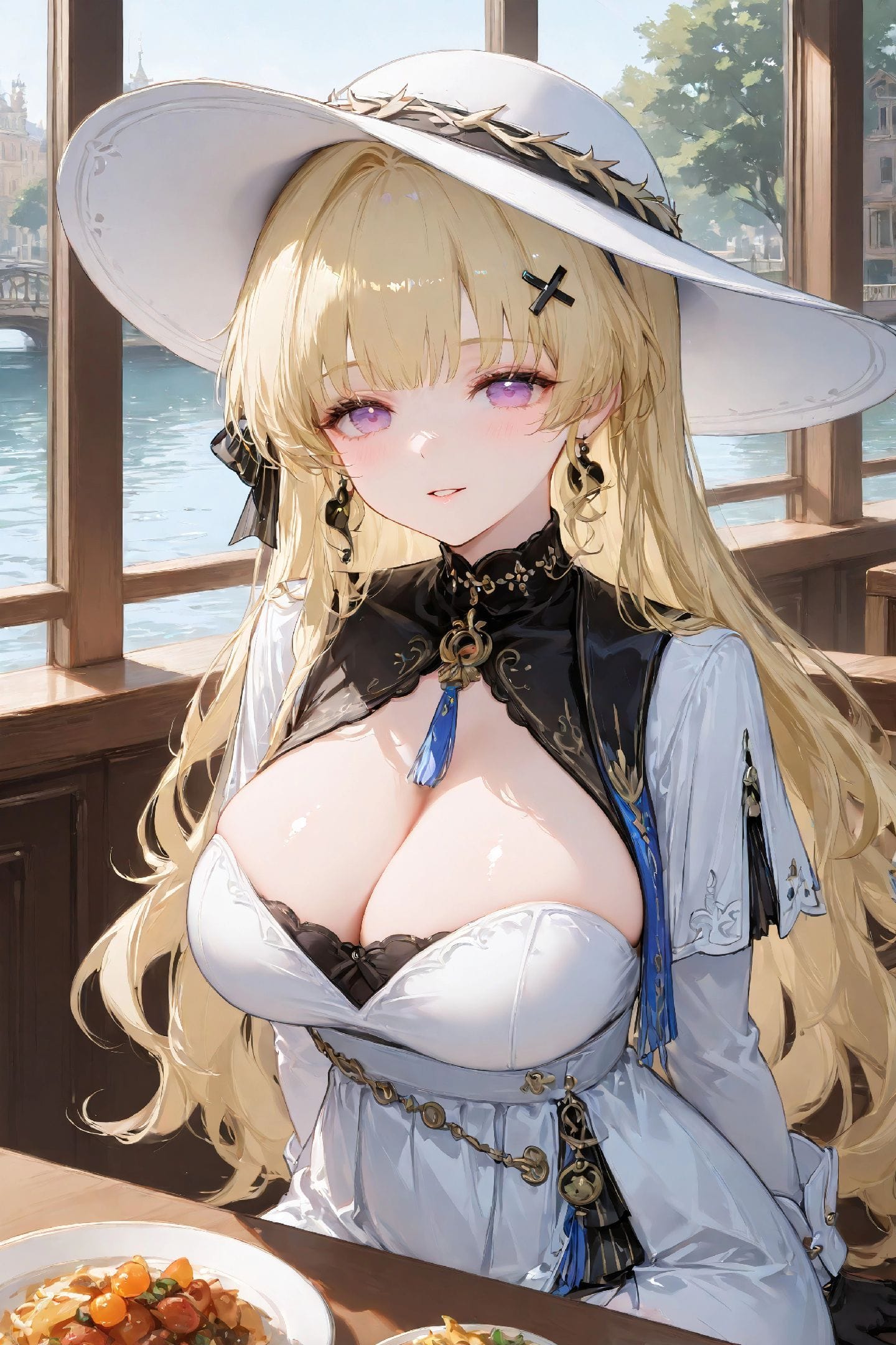 二次元美图 【鸣潮 菲比】女孩与美食 餐厅 可爱