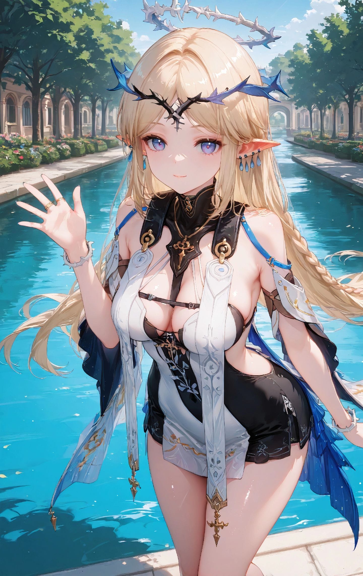 【鸣潮 卡提希娅】泳池 可爱 游戏壁纸大全-皮皮兔动漫