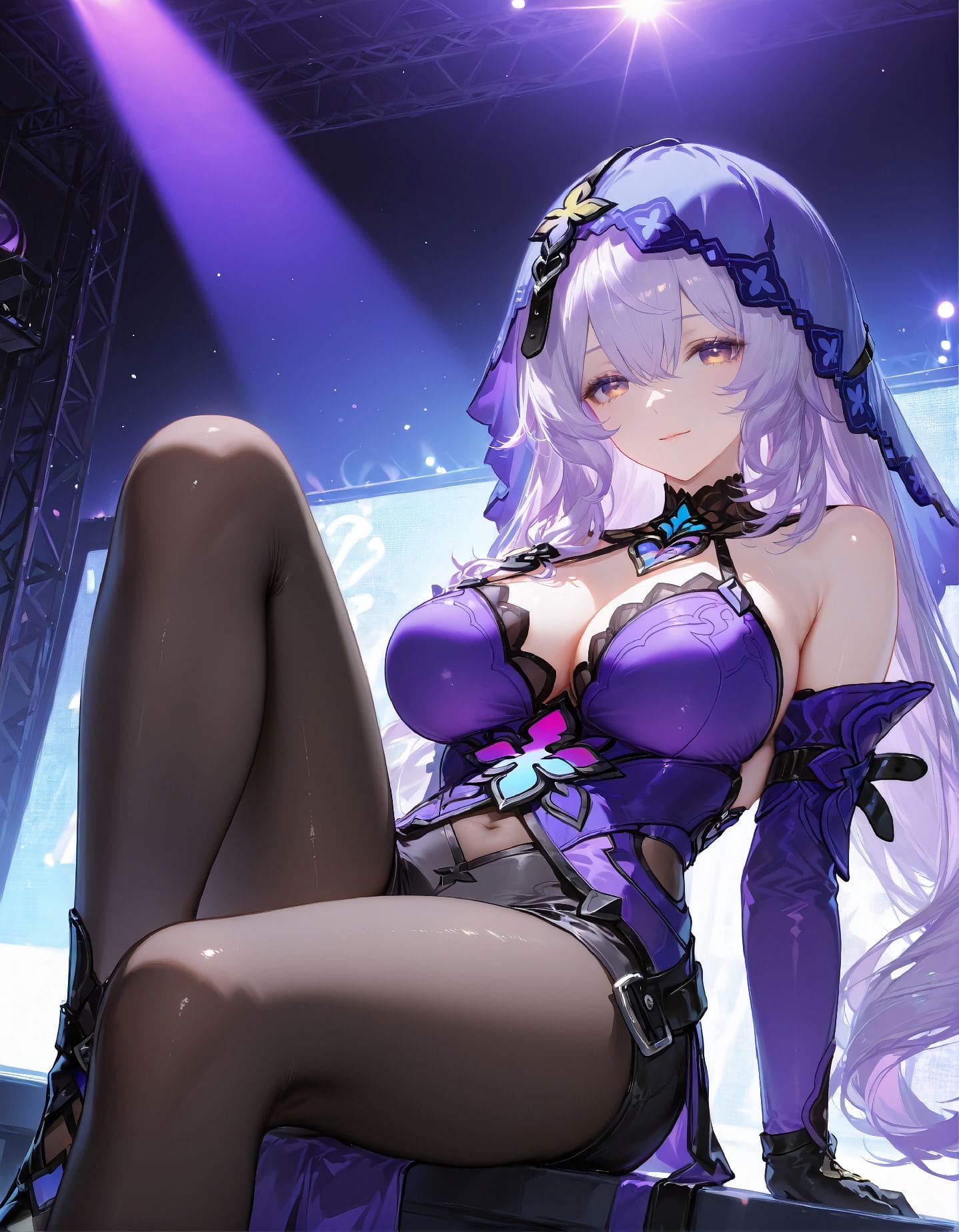 二次元美图【崩坏星穹铁道 黑天鹅】黑丝美腿 丝袜 舞台