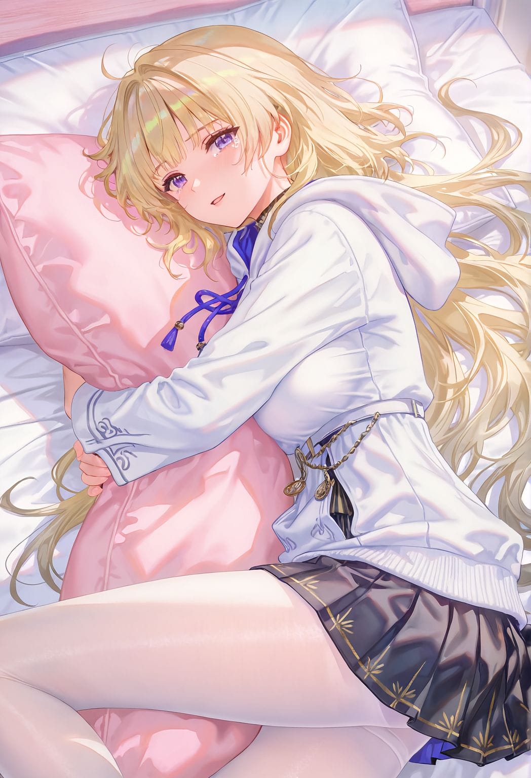 【鸣潮 菲比】抱枕睡觉 二次元游戏手机壁纸