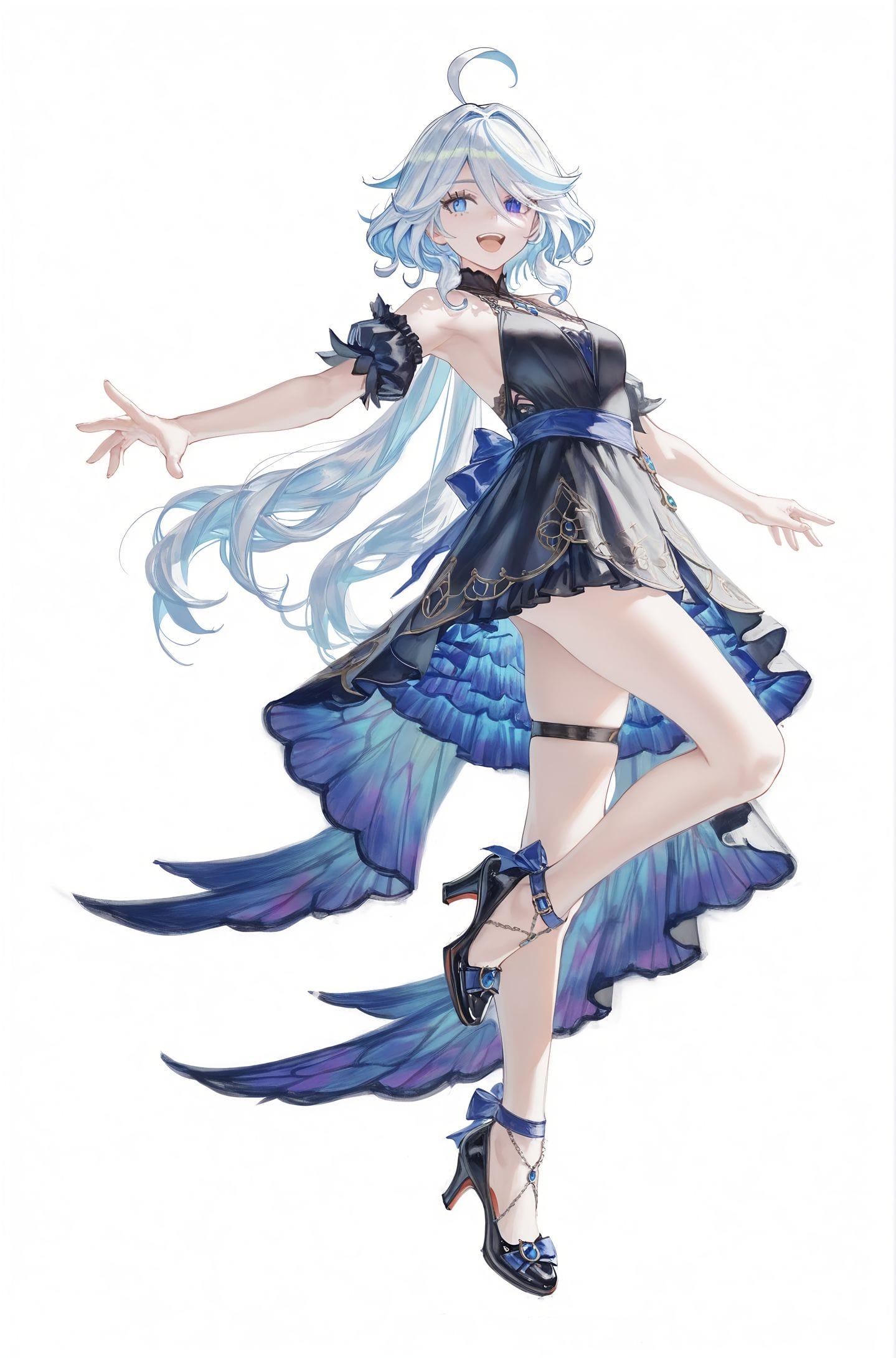 百变可爱芙芙 芙宁娜 原神 立绘 二次元壁纸