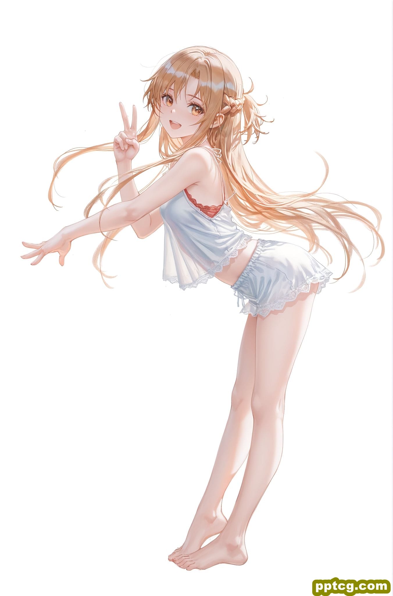 换装亚丝娜 立绘 二次元少女 刀剑神域 AI绘画