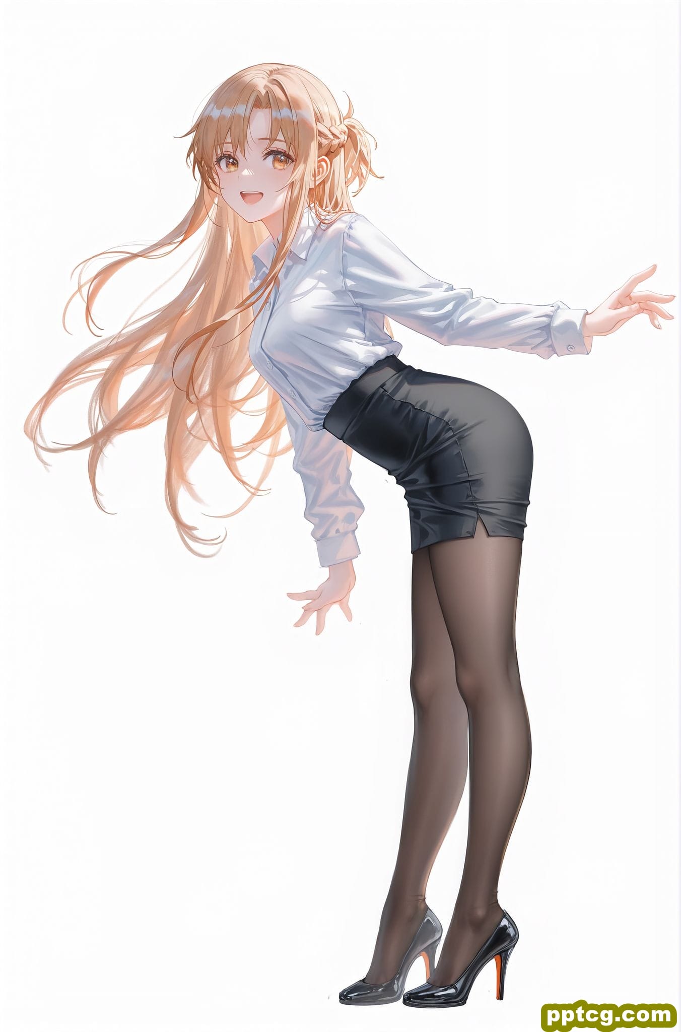 换装亚丝娜 立绘 二次元少女 刀剑神域 AI绘画