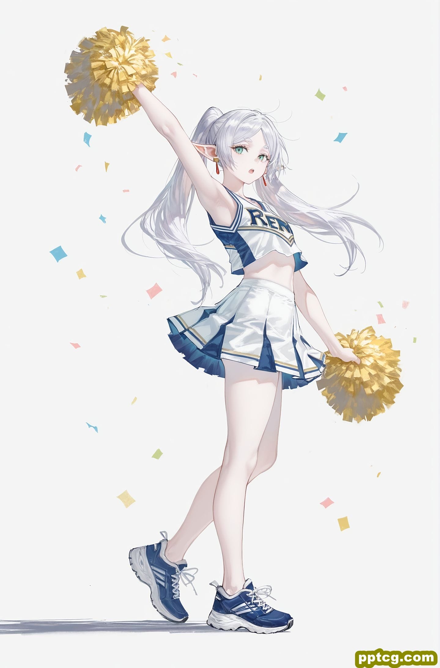 变装芙莉莲 AI绘画 二次元 立绘-皮皮兔动漫