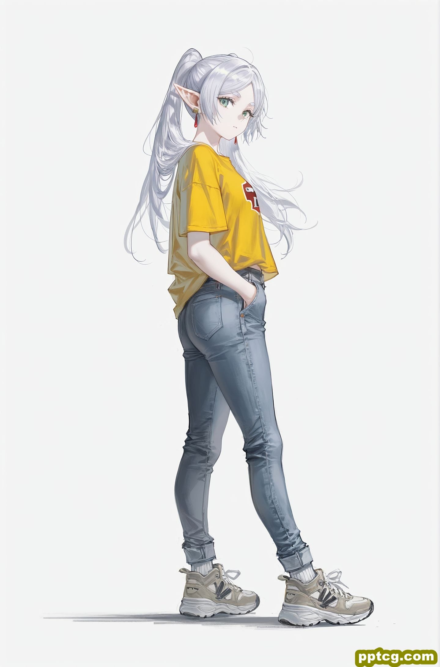 变装芙莉莲 AI绘画 二次元 立绘