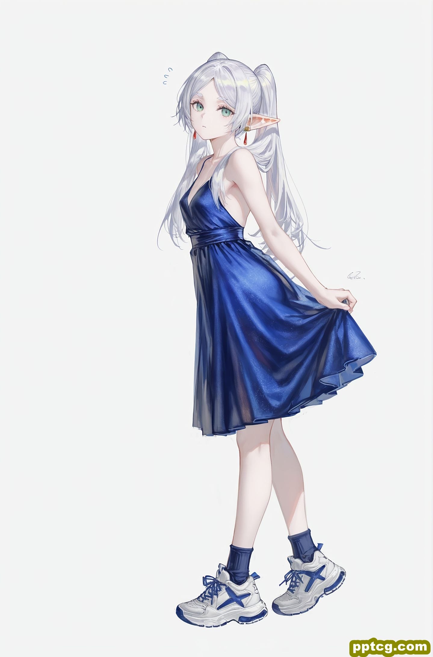 变装芙莉莲 AI绘画 二次元 立绘