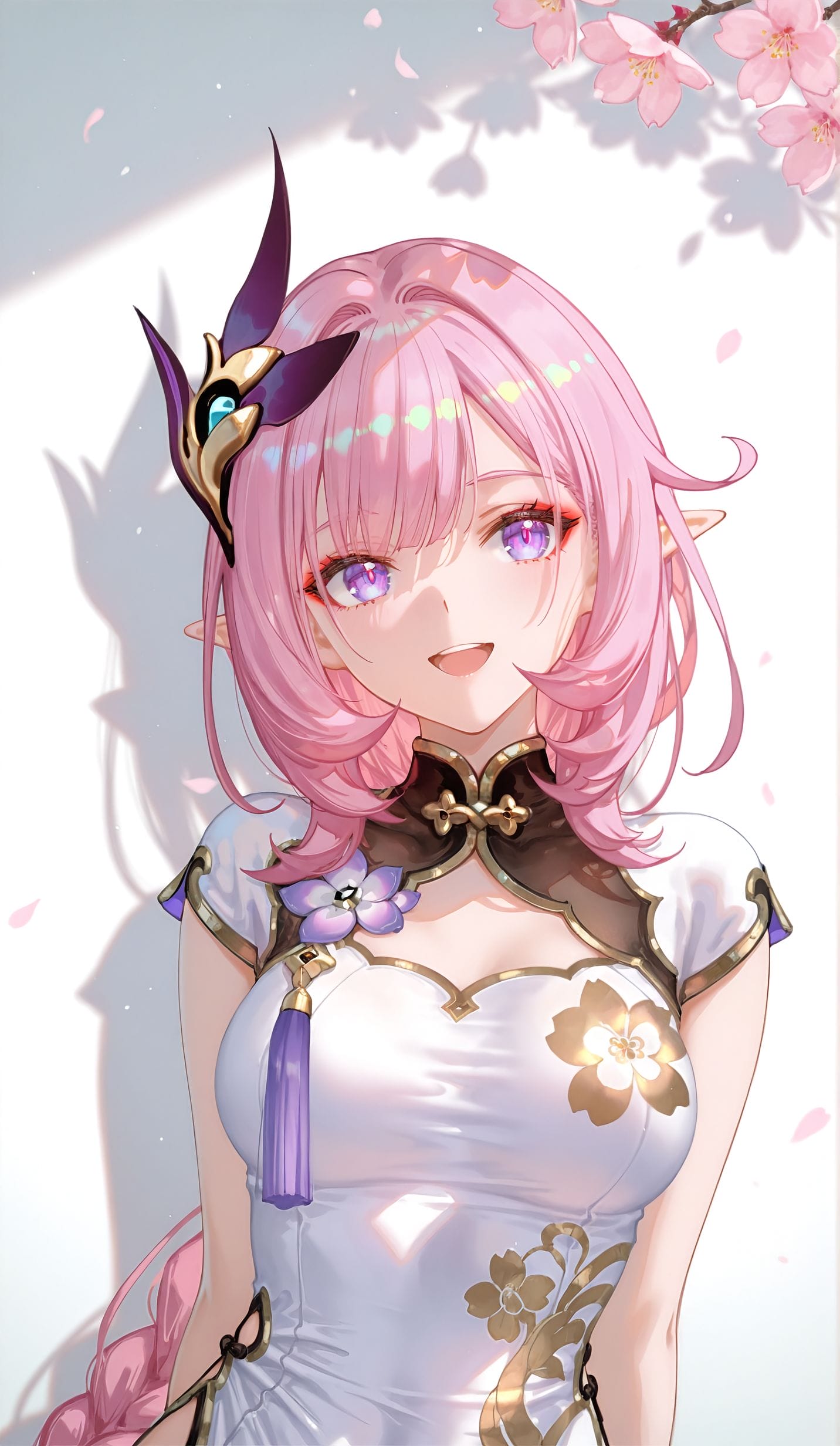 爱莉希雅旗袍 二次元少女 全屏高清壁纸 ai绘画