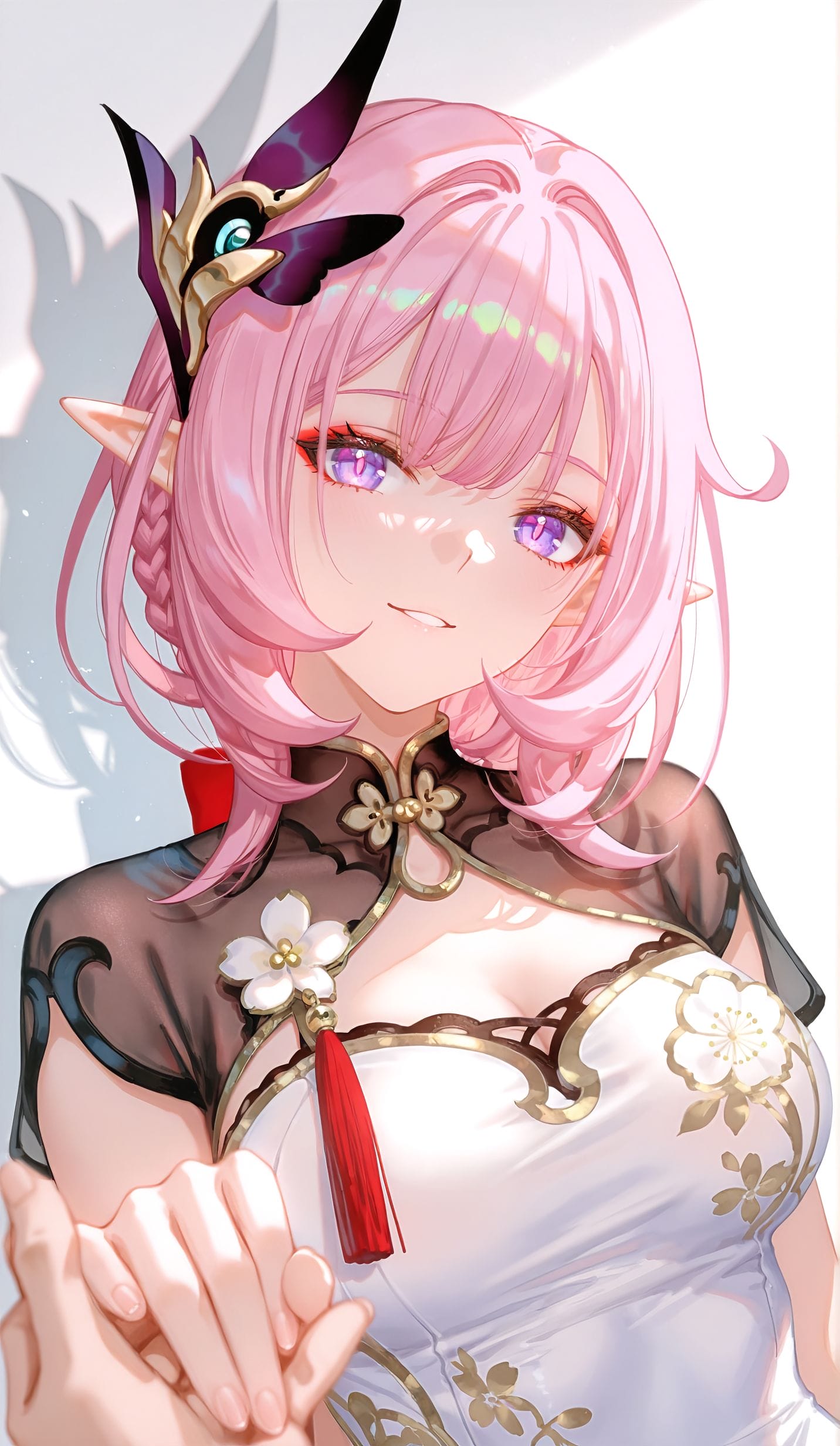 爱莉希雅旗袍 二次元少女 全屏高清壁纸 ai绘画