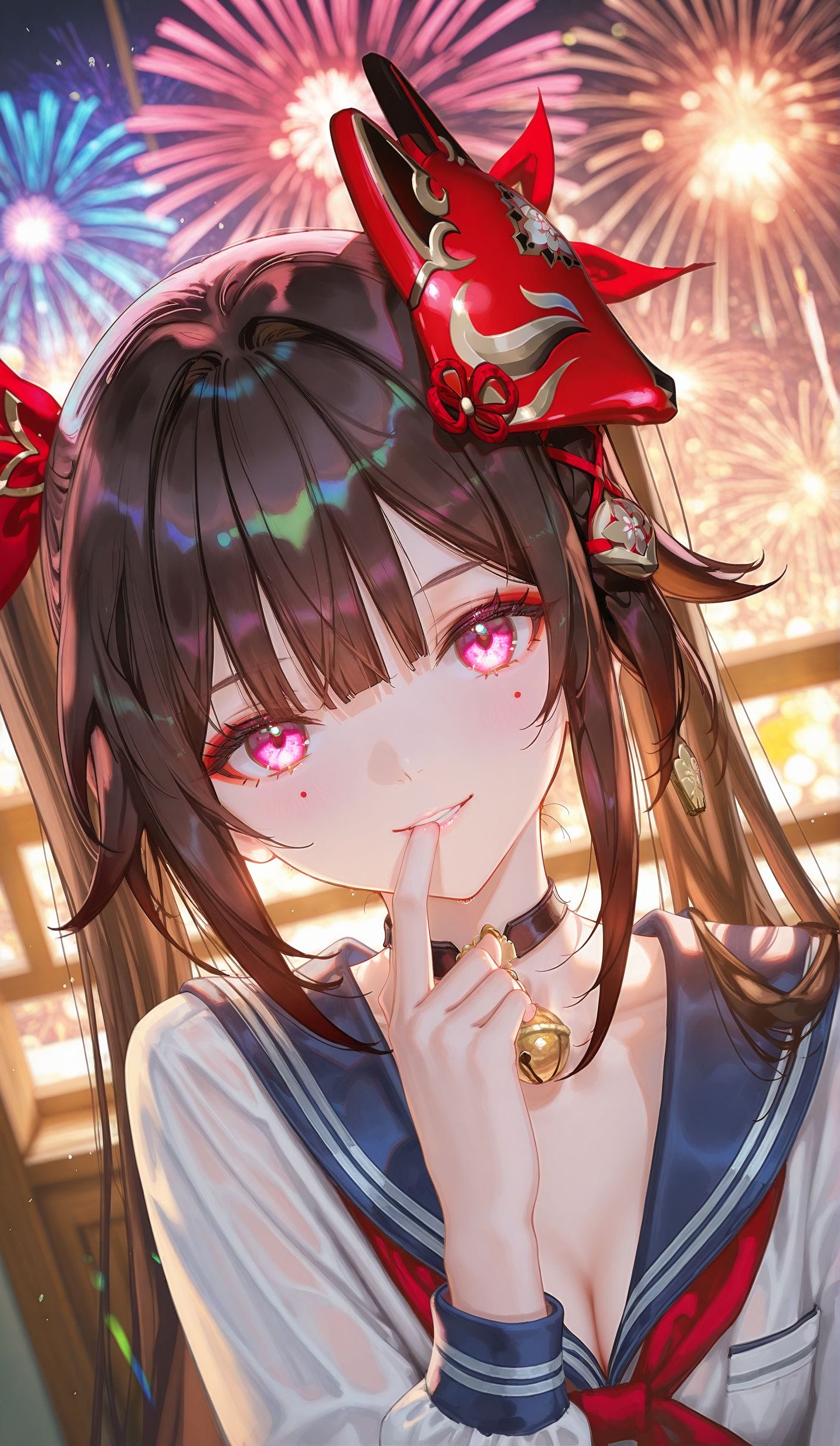 花火水手服 崩坏星穹铁道 ai二次元壁纸 烟花