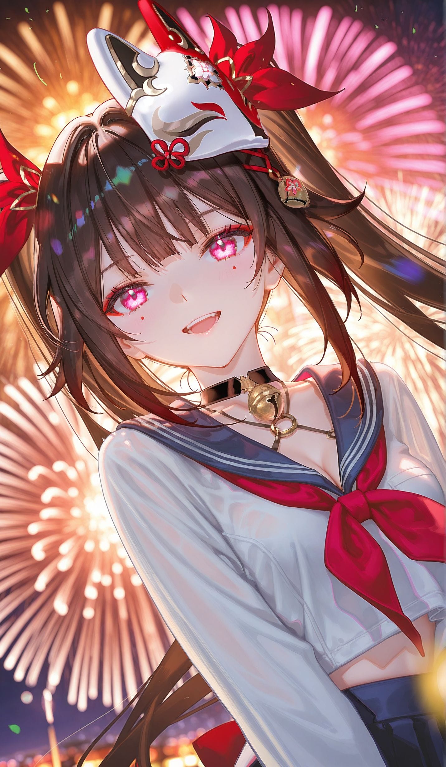 花火水手服 崩坏星穹铁道 ai二次元壁纸 烟花