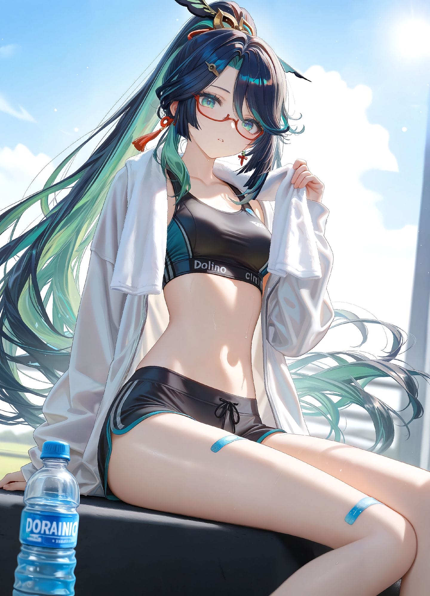 运动系列 原神 八重神子 甘雨 神里绫华 凝光