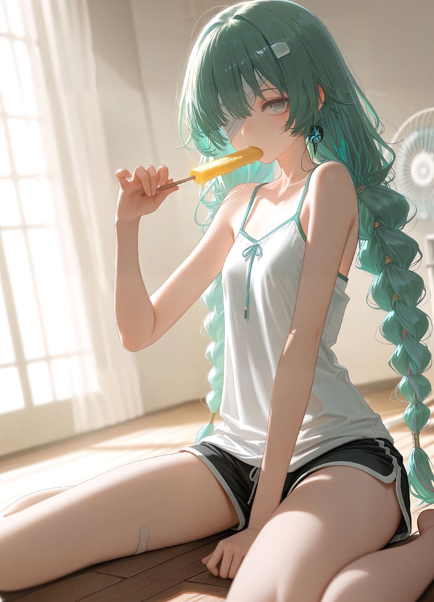 一起吹风扇吃雪糕吧！鸣潮 弗洛洛 椿 珂莱塔 卡提希娅-皮皮兔动漫