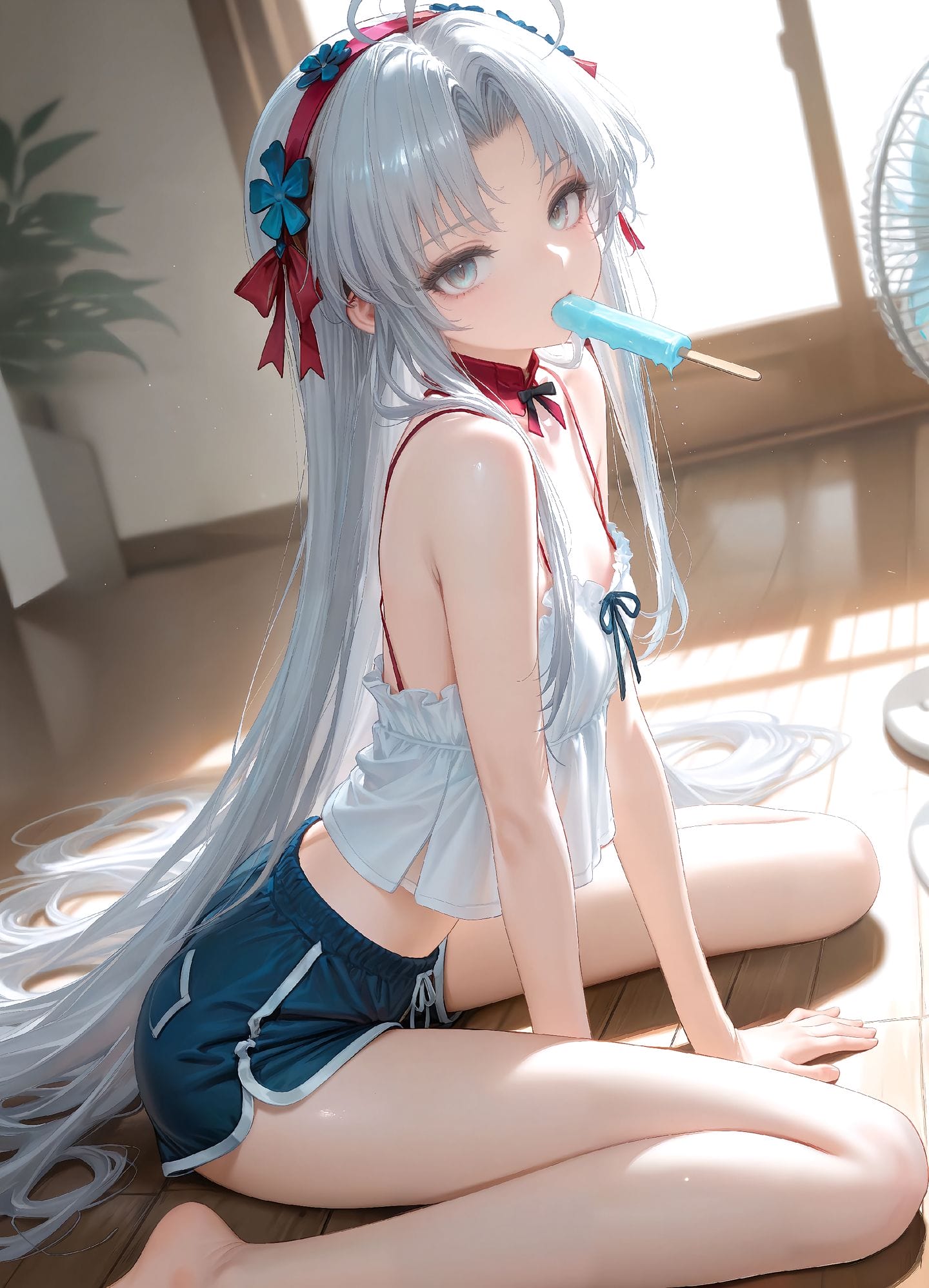 一起吹风扇吃雪糕吧！鸣潮 弗洛洛 椿 珂莱塔 卡提希娅