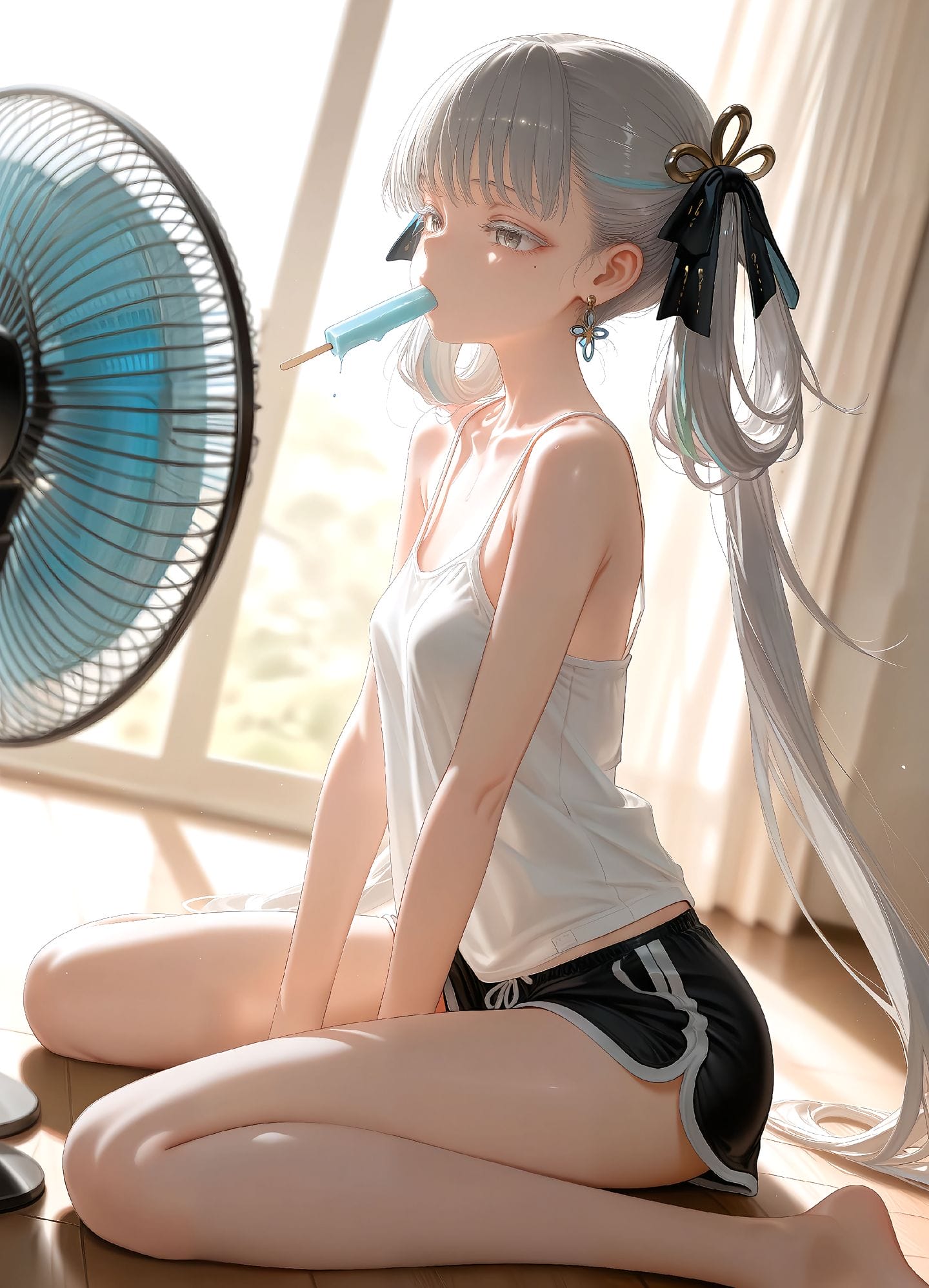 一起吹风扇吃雪糕吧！鸣潮 弗洛洛 椿 珂莱塔 卡提希娅