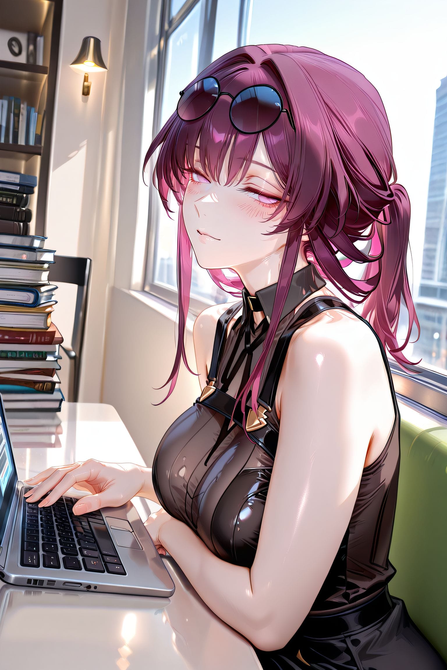 二次元少女 崩坏星穹铁道 卡芙卡 调皮可爱表情