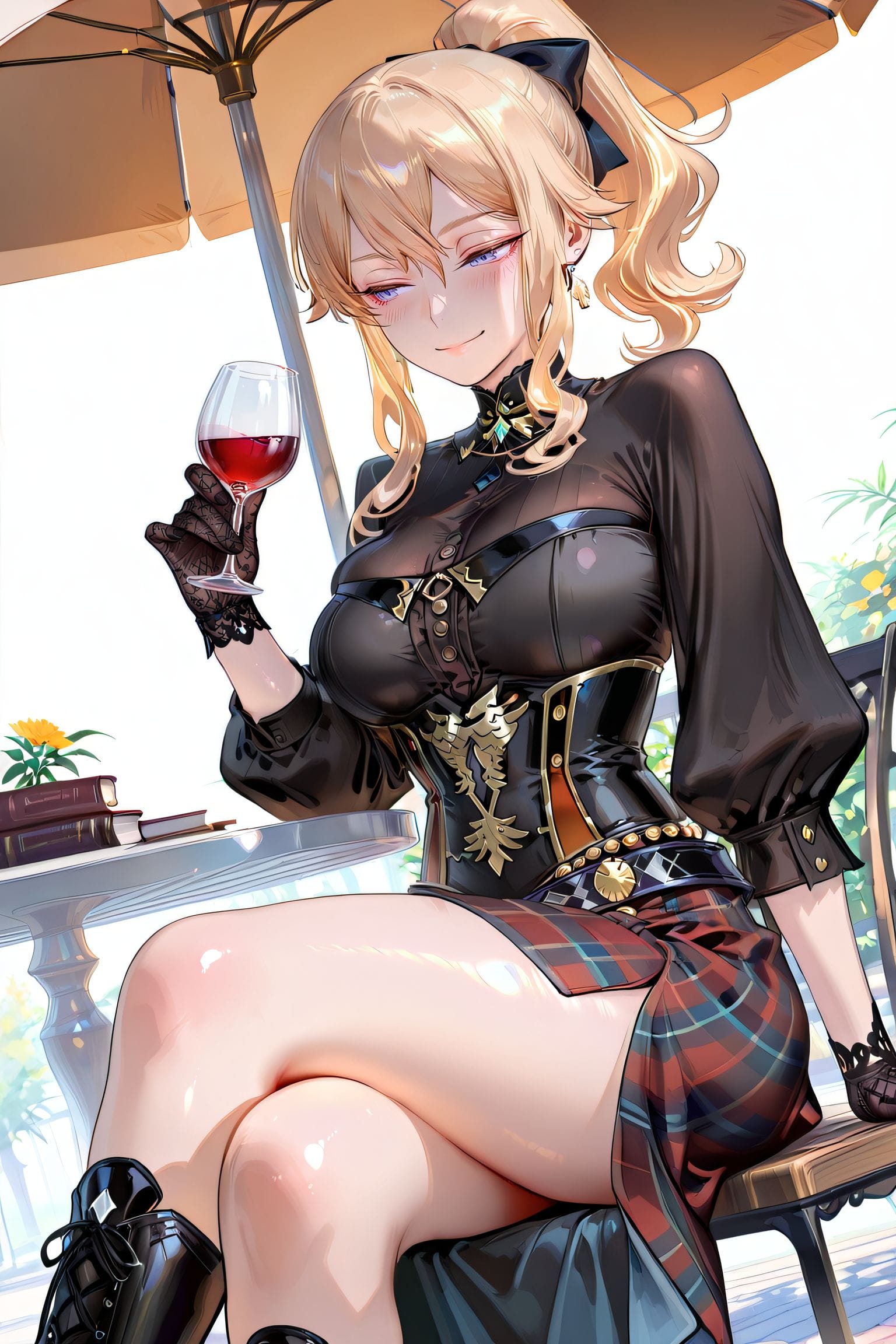 二次元少女 原神 琴 都市美女 街道