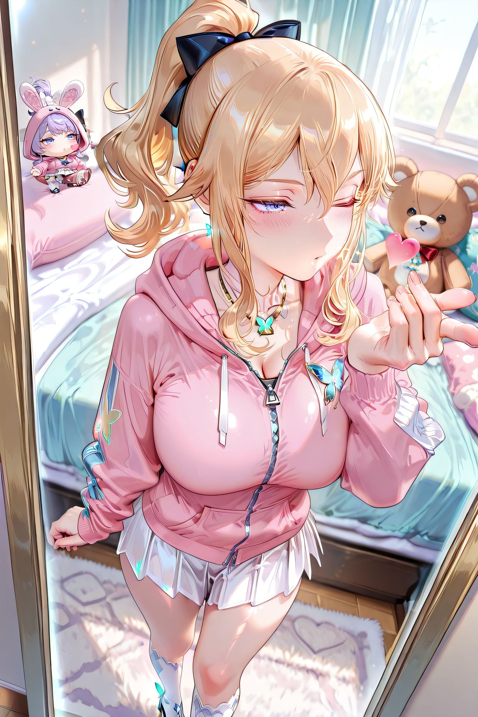 二次元少女 原神 琴 都市美女 街道