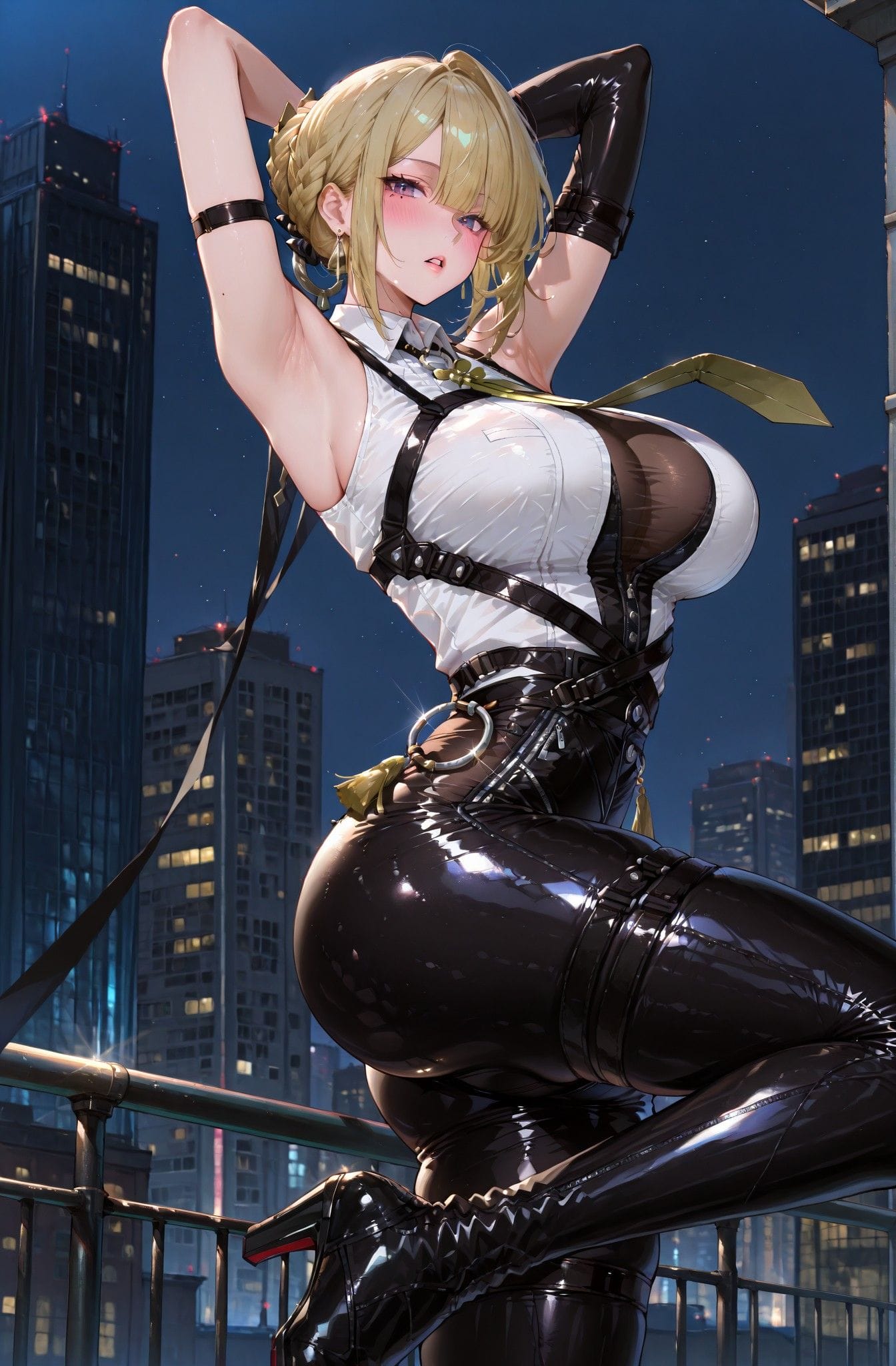 二元次游戏美女角色 绝区零 伊芙琳 皮裤-皮皮兔动漫