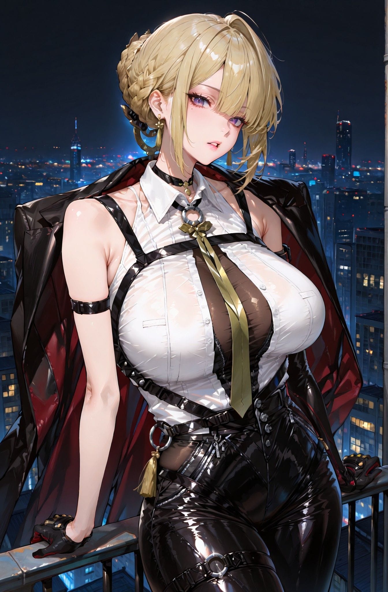 二元次游戏美女角色 绝区零 伊芙琳 皮裤