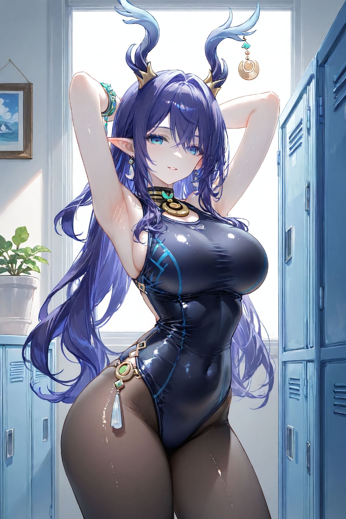 二次元游戏少女 原神纳塔 菈乌玛 泳装 比基尼