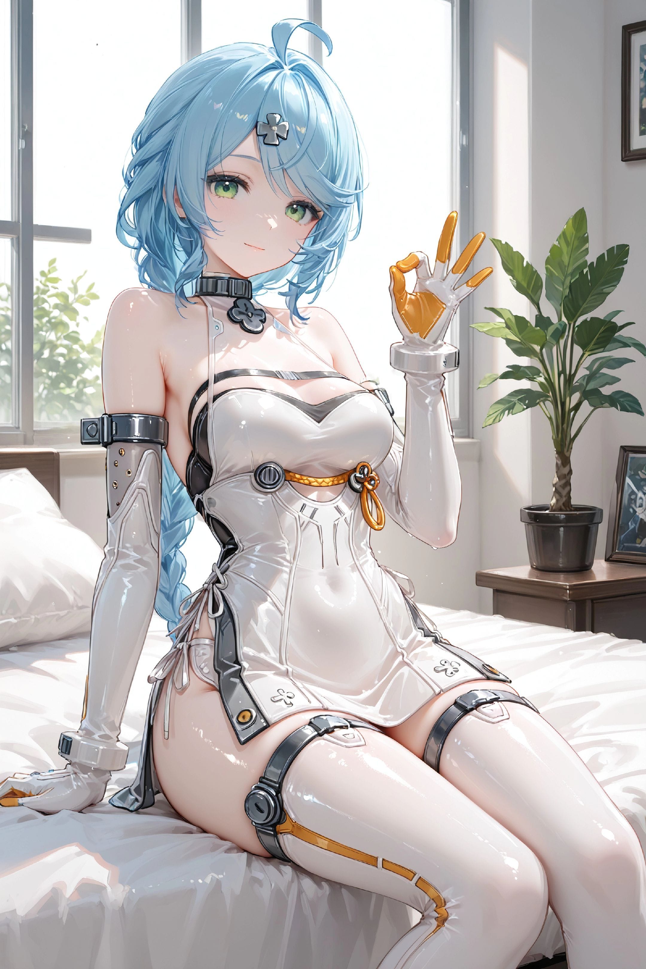 二次元游戏绝区零美女 爱丽丝 浮波柚叶 现代机甲风格 超高清