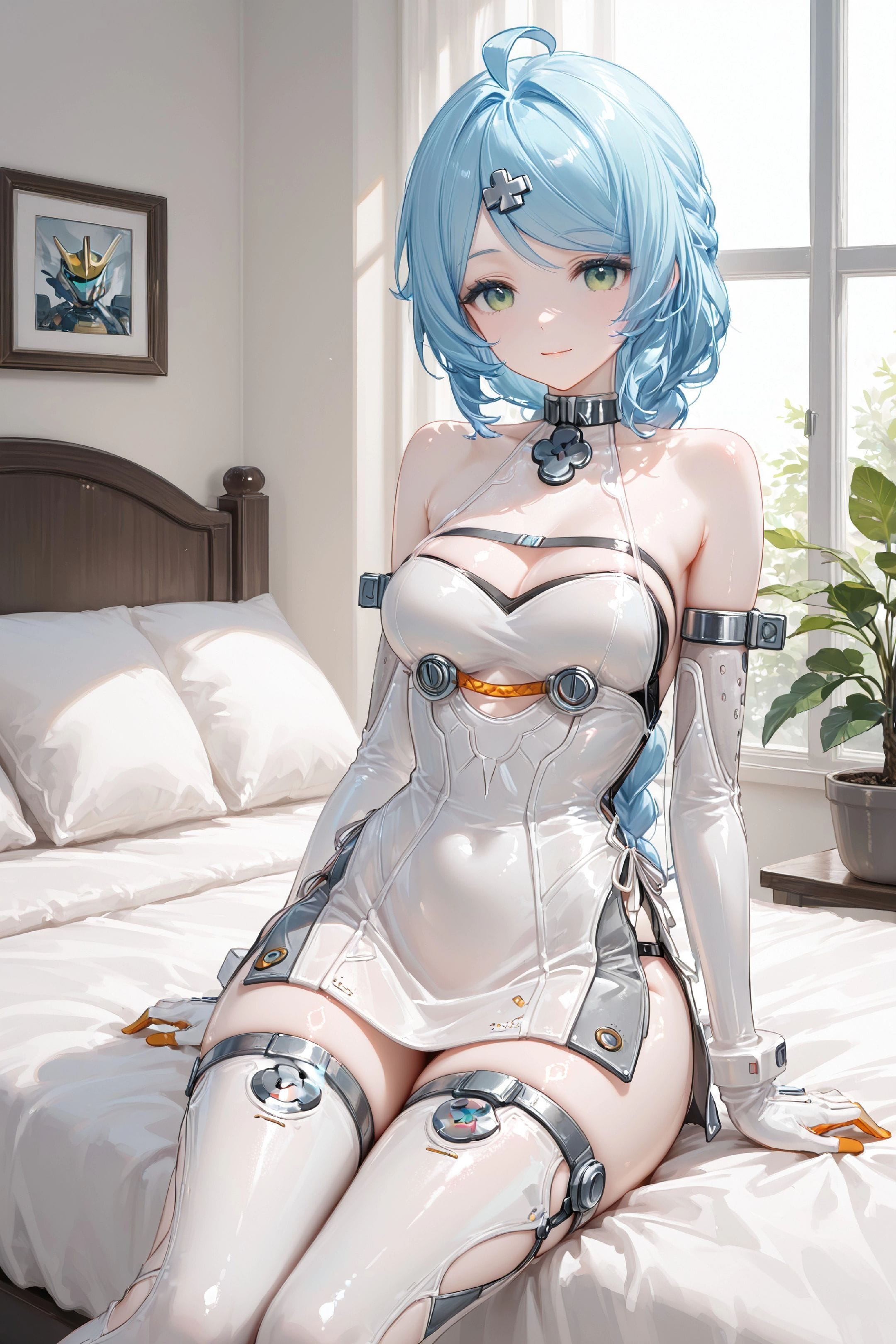 二次元游戏绝区零美女 爱丽丝 浮波柚叶 现代机甲风格 超高清