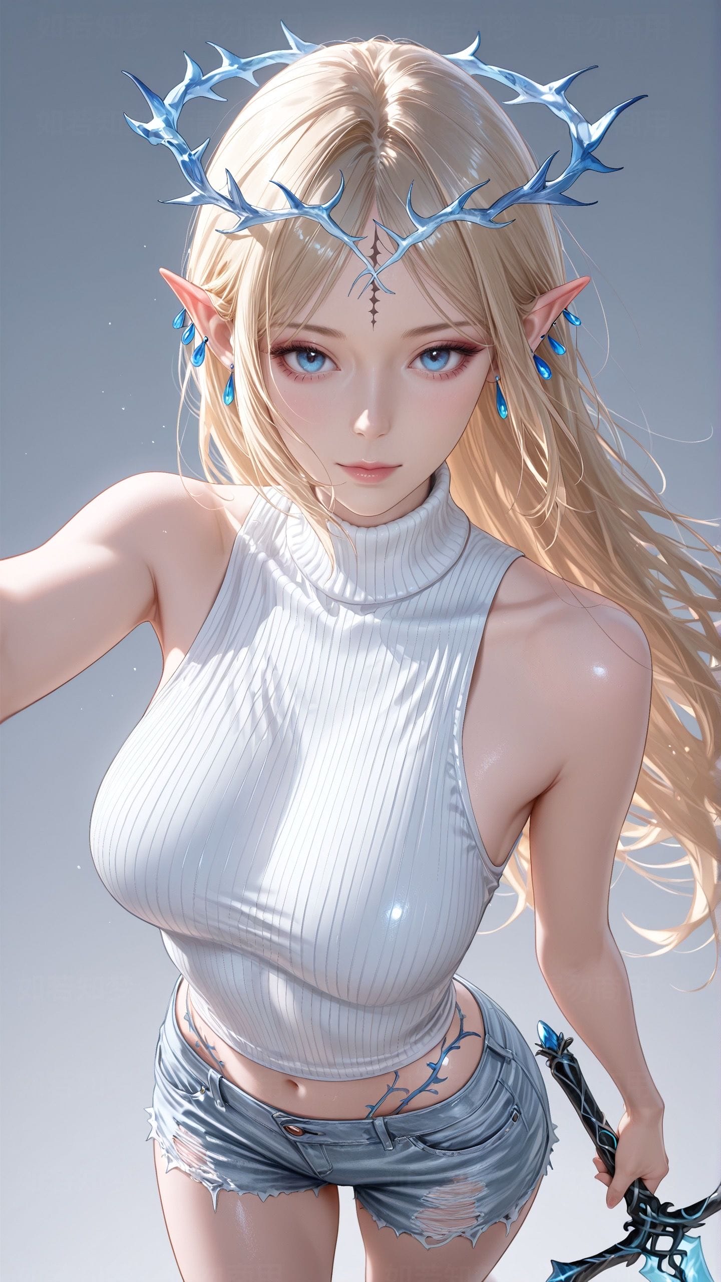 鸣潮 少女 剑 二次元壁纸 同人