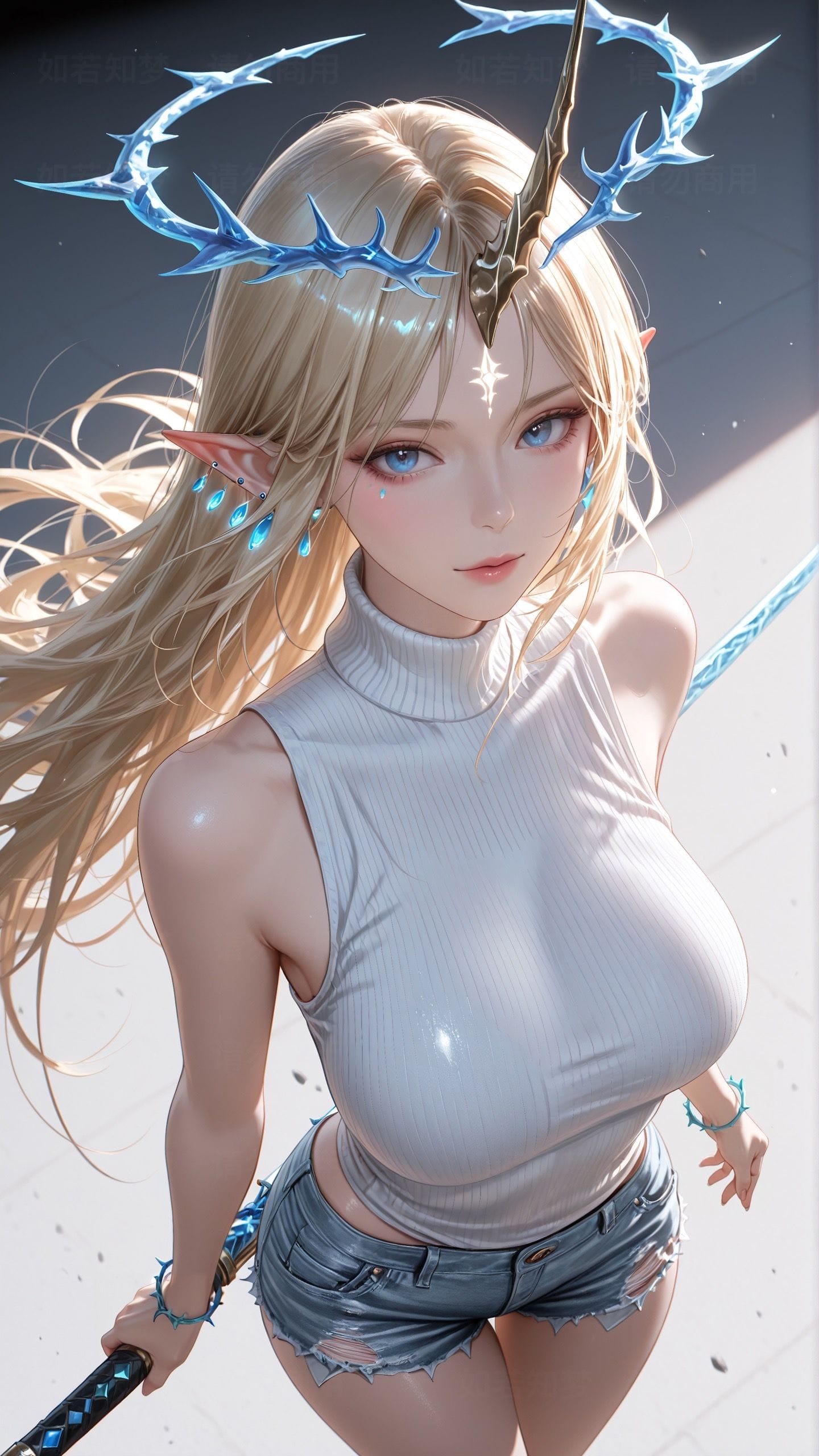 鸣潮 少女 剑 二次元壁纸 同人