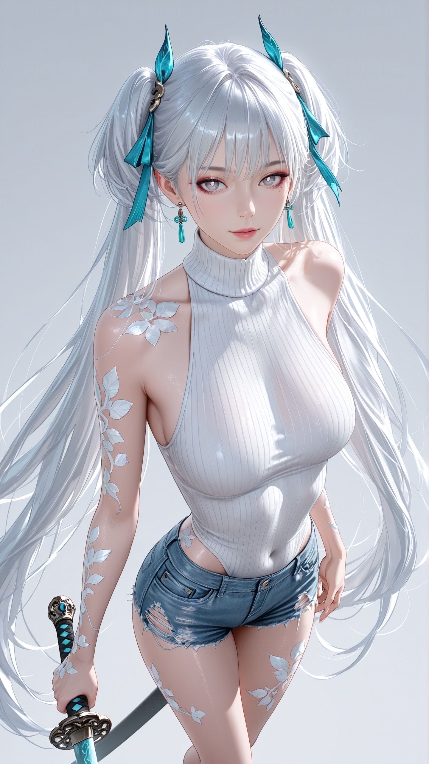 鸣潮 少女 剑 二次元壁纸 同人