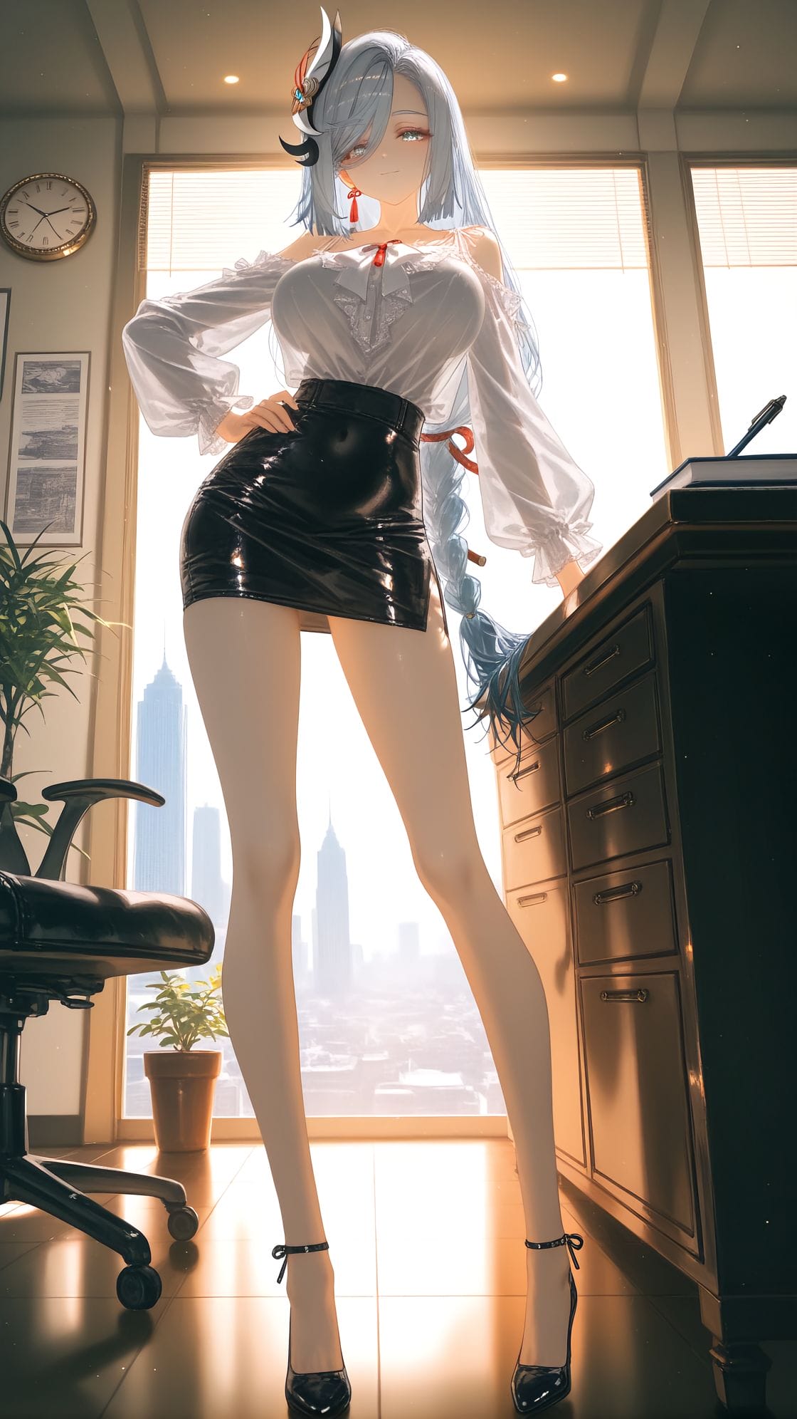 优秀职工申鹤壁纸 热门推荐 原神 大长腿 美腿