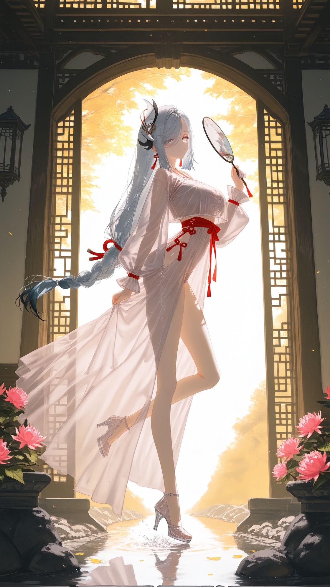 古风旗袍 申鹤 原神 大长腿 美腿壁纸