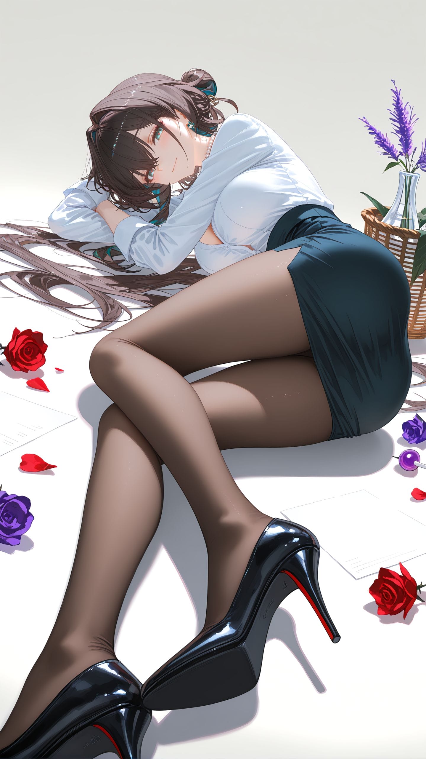 二次元美女 职业装 崩坏星穹铁道 阮梅 大长腿 美腿-皮皮兔动漫